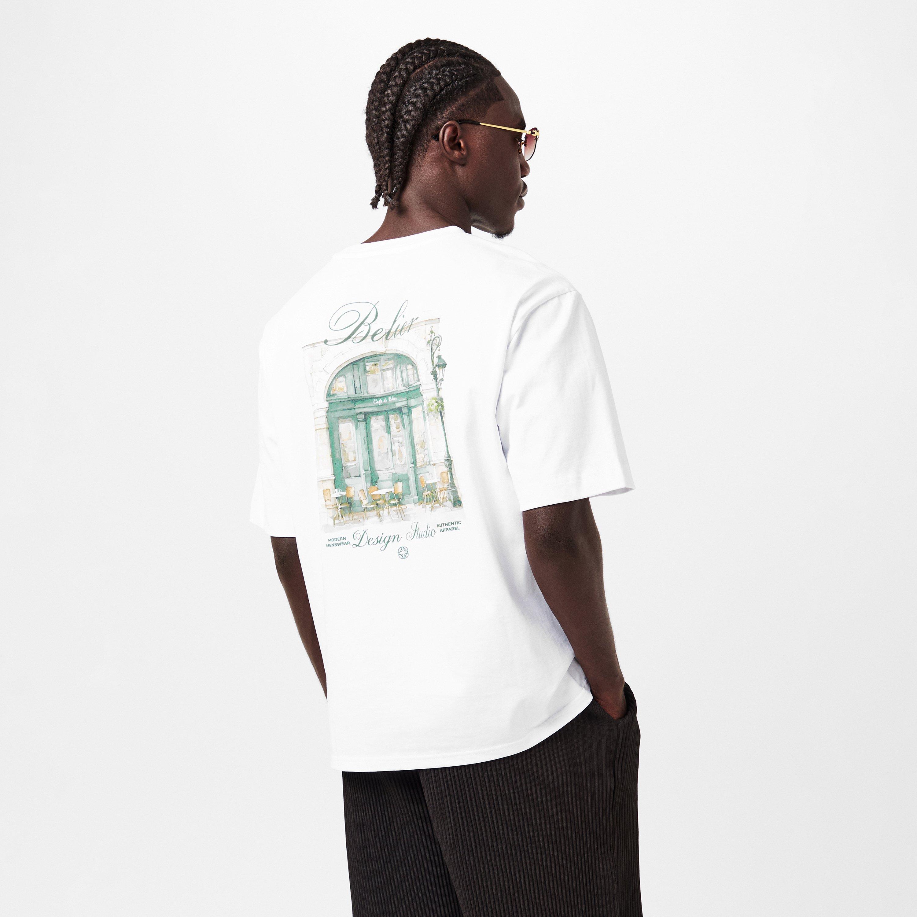 White - BELIER - Men's Regular Fit T-Shirt - 4