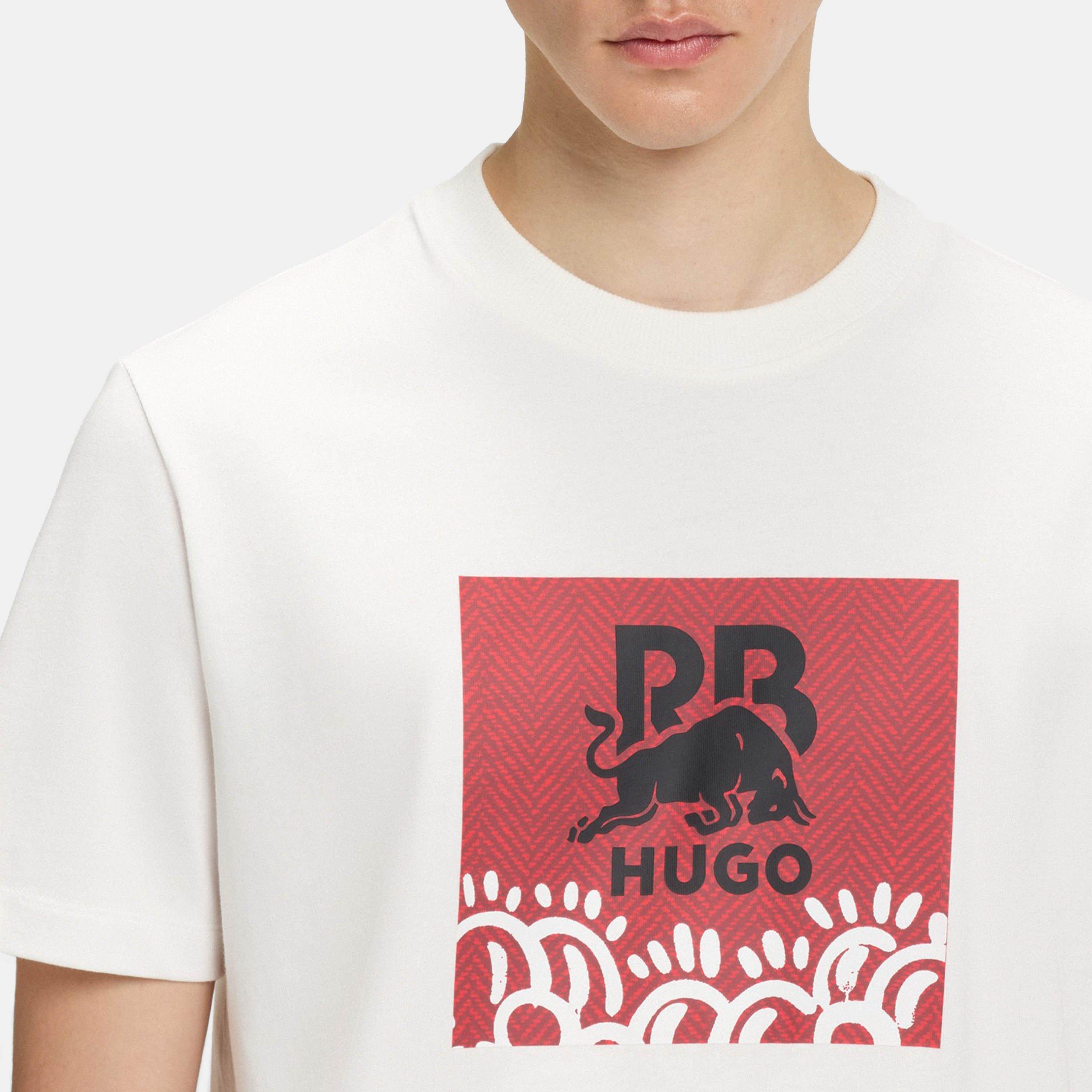 White 102 - Hugo x RB - x VCARB by Slawn Graphic T-Shirt - 2