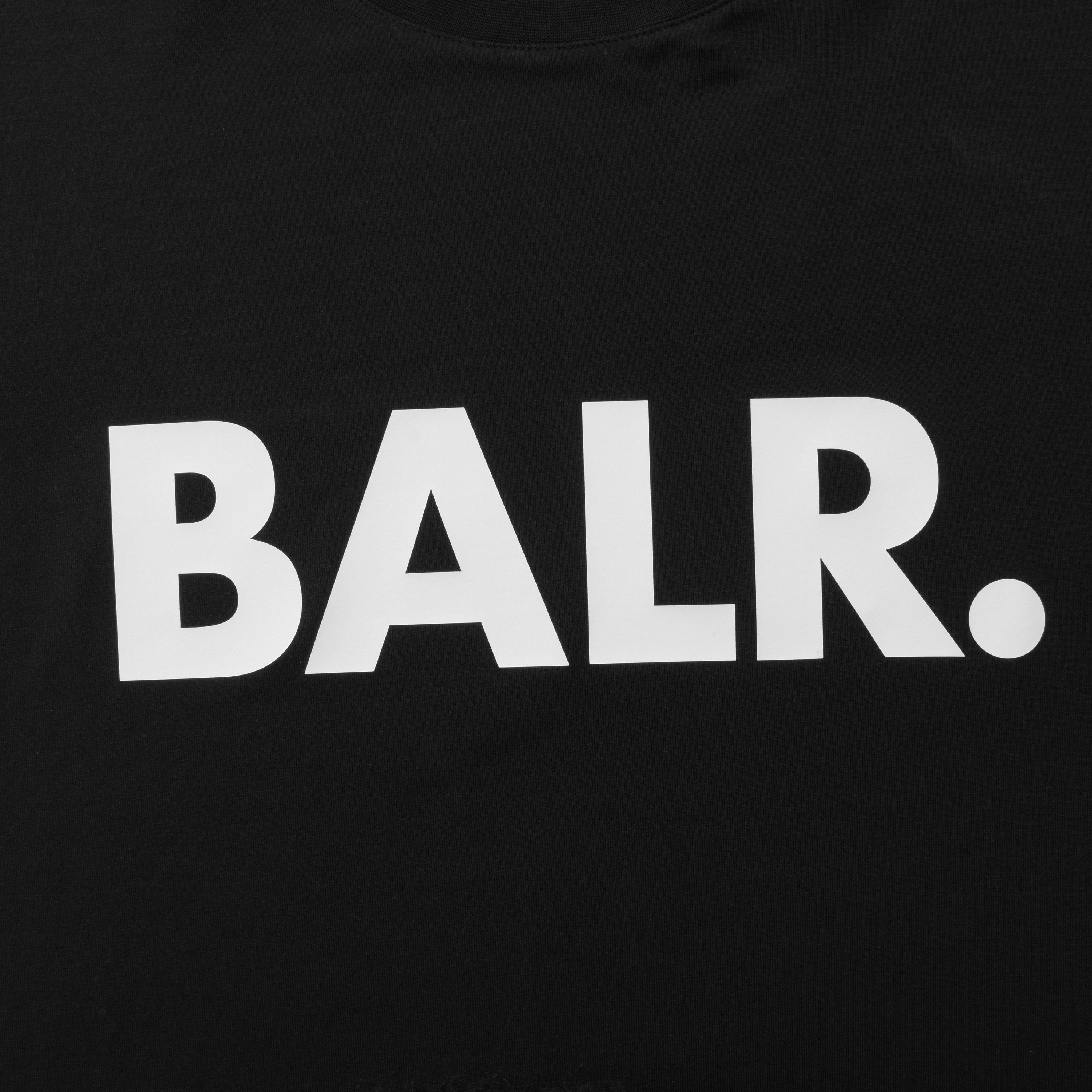 Sort/Hvid - BALR - Logo Short Sleeved T Shirt - 3