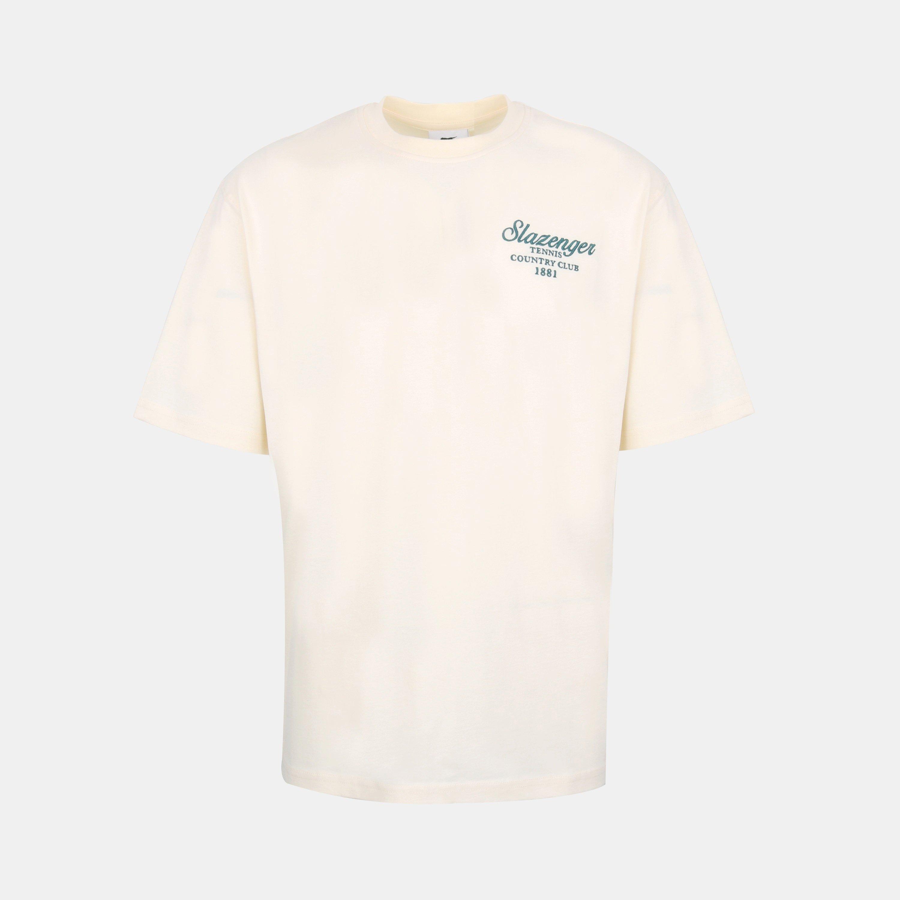 White - Slazenger - Men's Slaz Tennis Oversized T-Shirt - 1