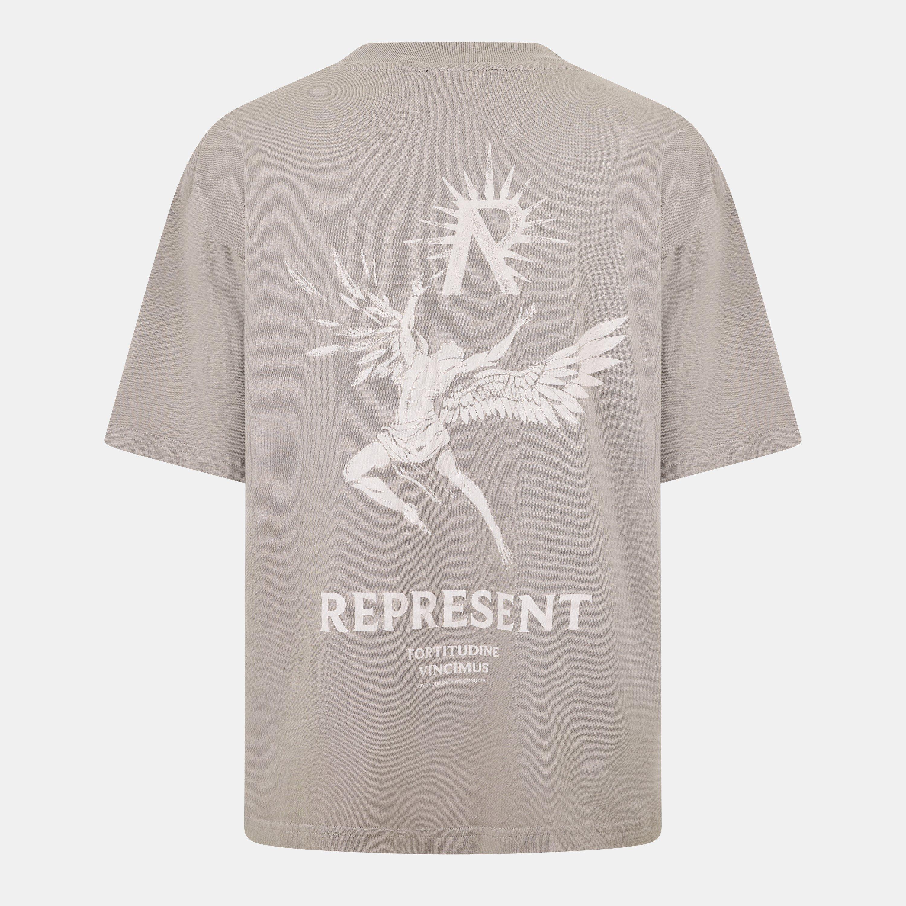 Taupe - Represent - Men's Rep Icarus Regular Fit T-Shirt - 2