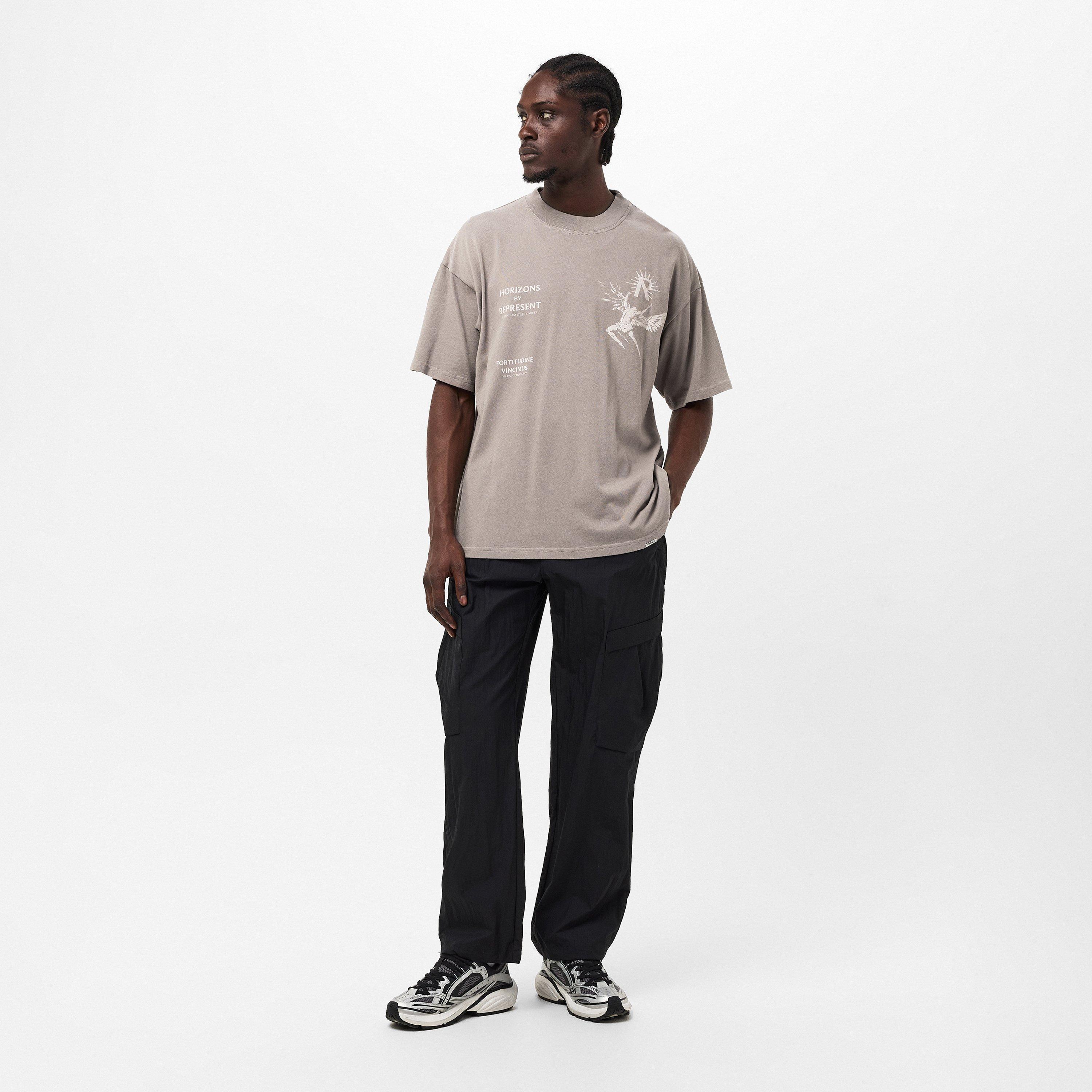 Taupe - Represent - Men's Rep Icarus Regular Fit T-Shirt - 6