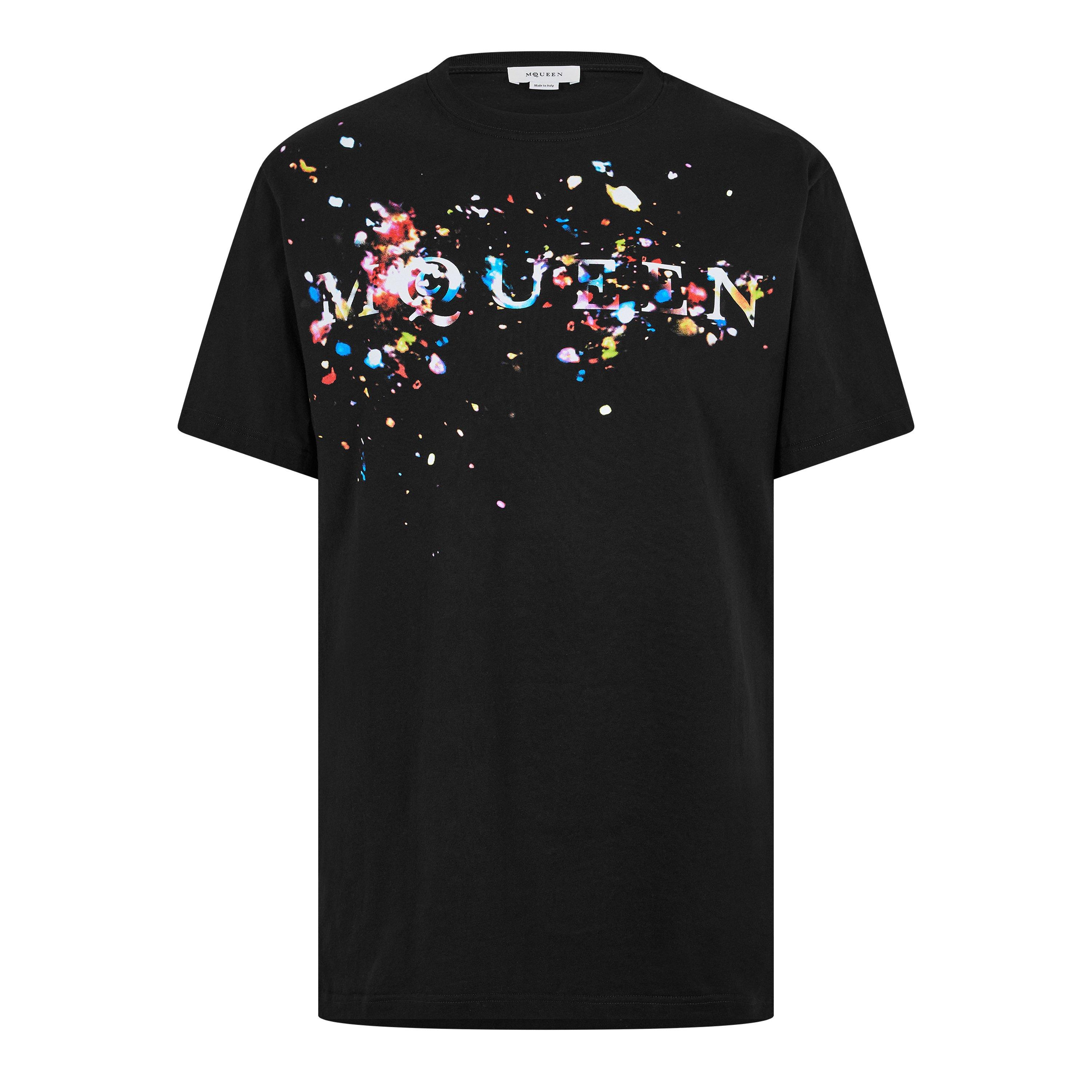 Alexander McQueen Men's Alex Confetti Print T-Shirt | Flannels