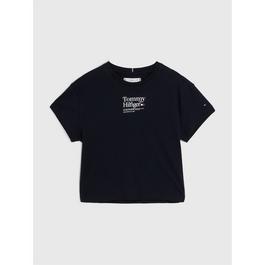 Tommy Hilfiger Mennace T-shirt avec logo et rayures verticales Bleu