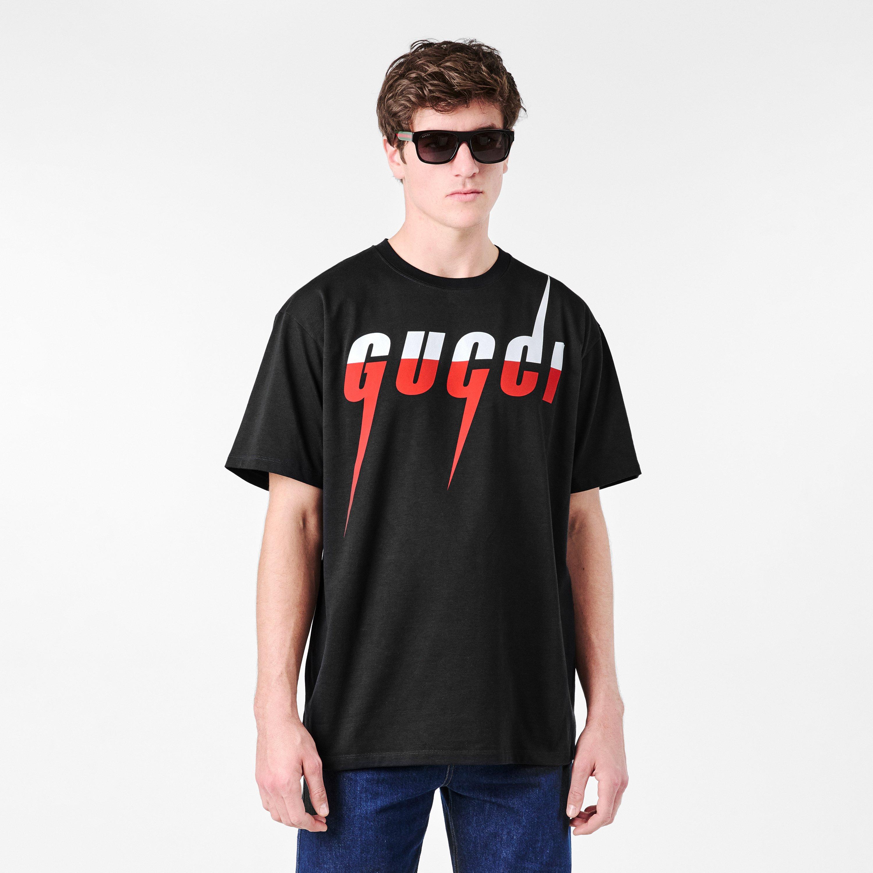 Blk/Red/Wht1141 - Gucci - Blade Print T Shirt - 3
