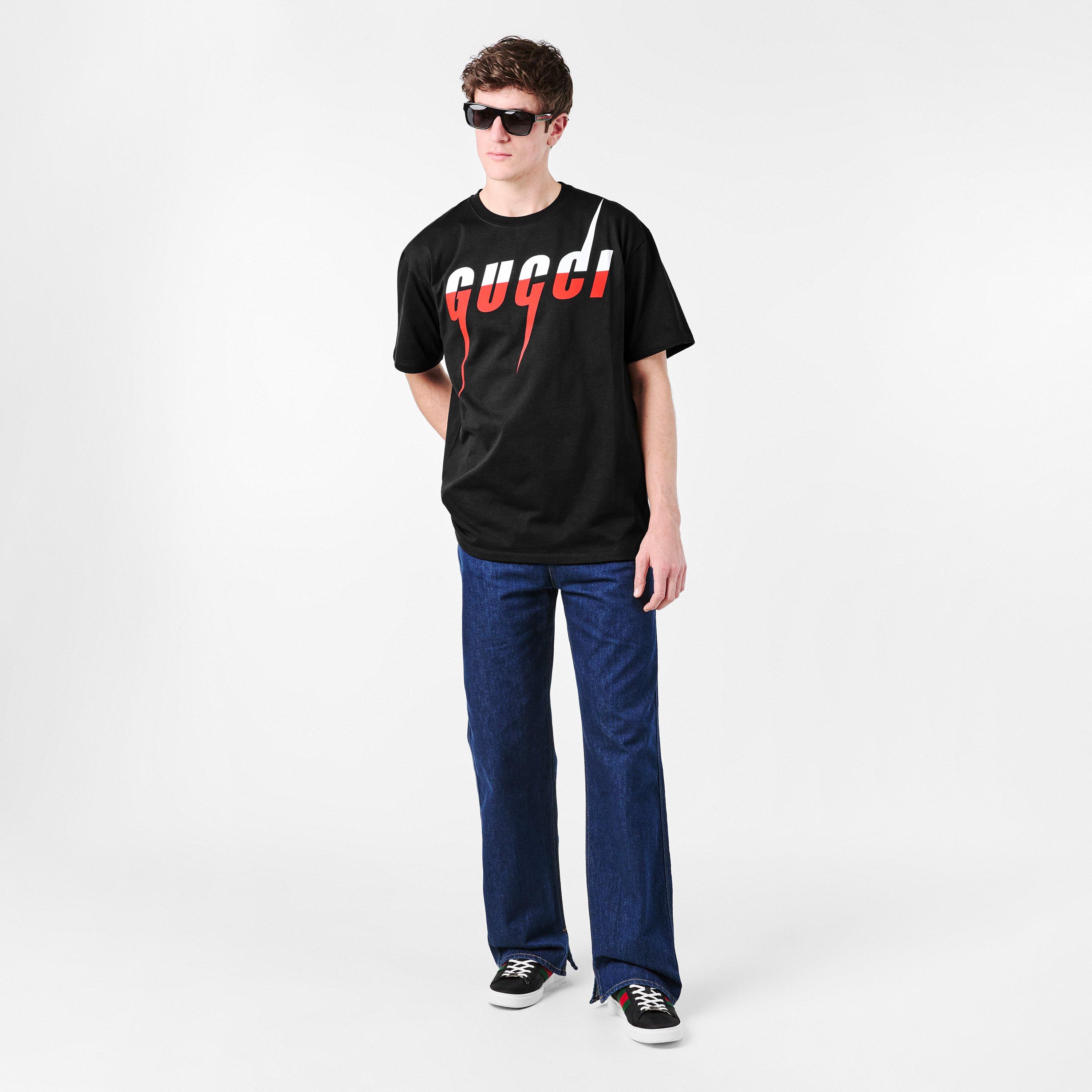 Blk/Red/Wht1141 - Gucci - Blade Print T Shirt - 6