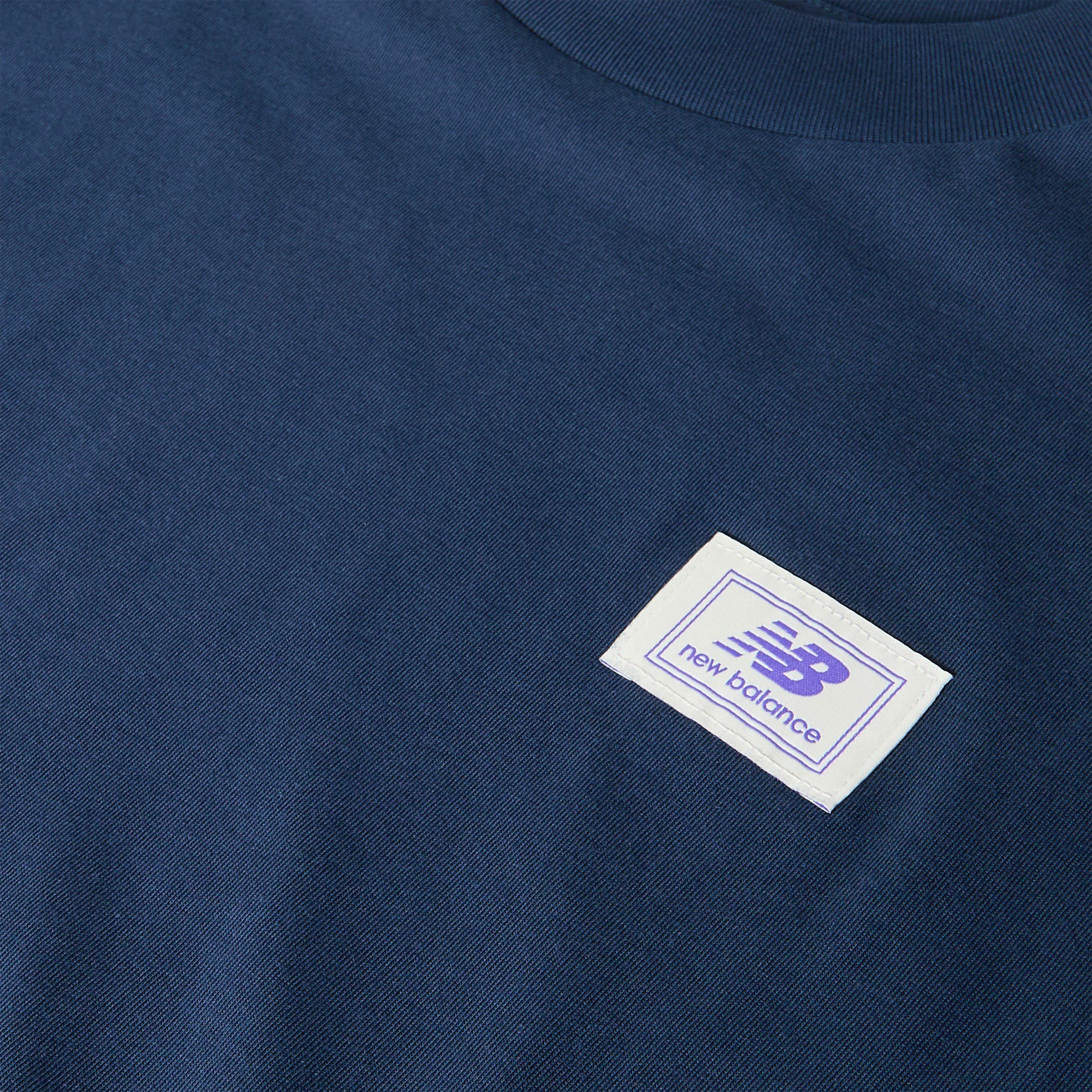 Navy - New Balance - NBLS Logo T-Shirt Sn63 - 5