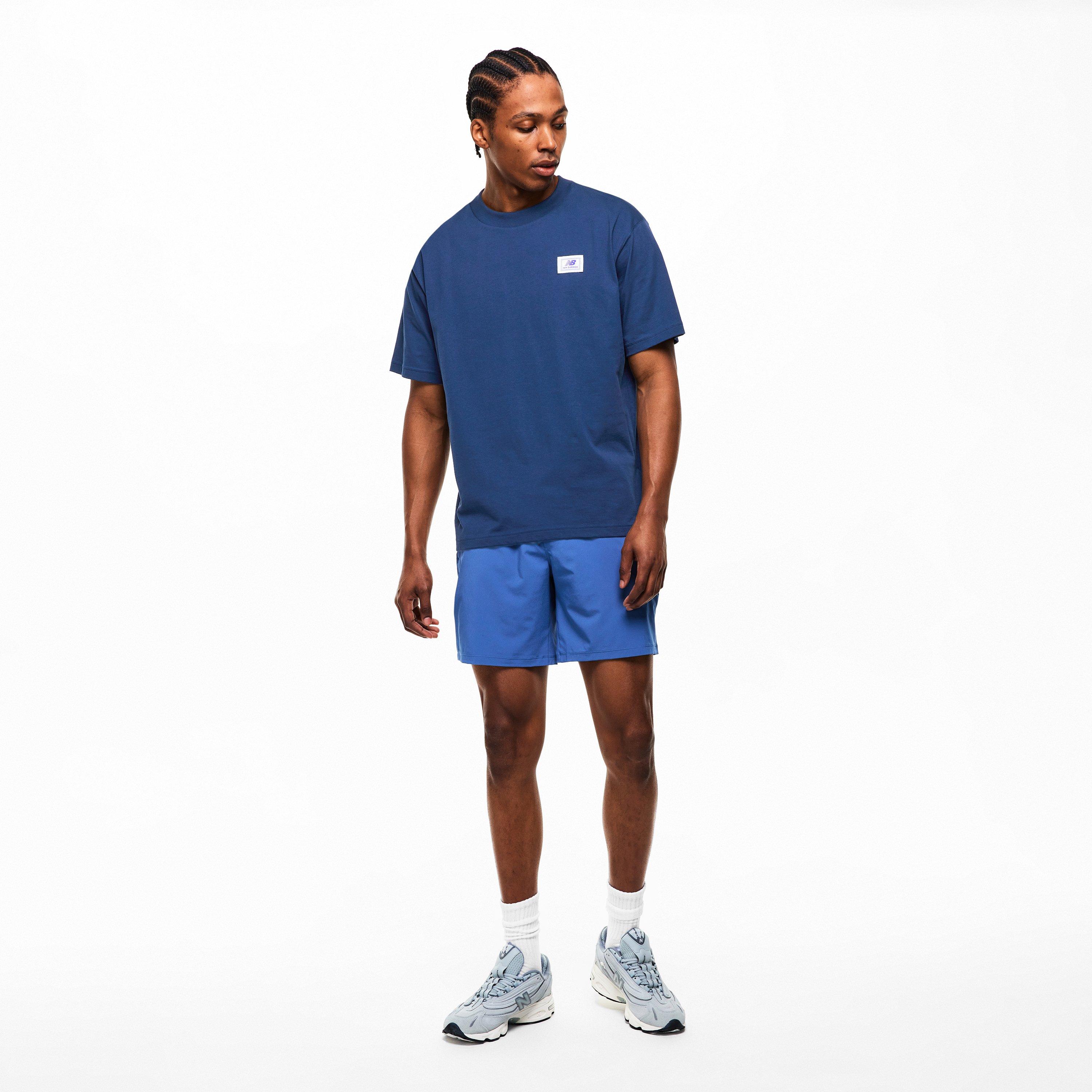 Navy - New Balance - NBLS Logo T-Shirt Sn63 - 6