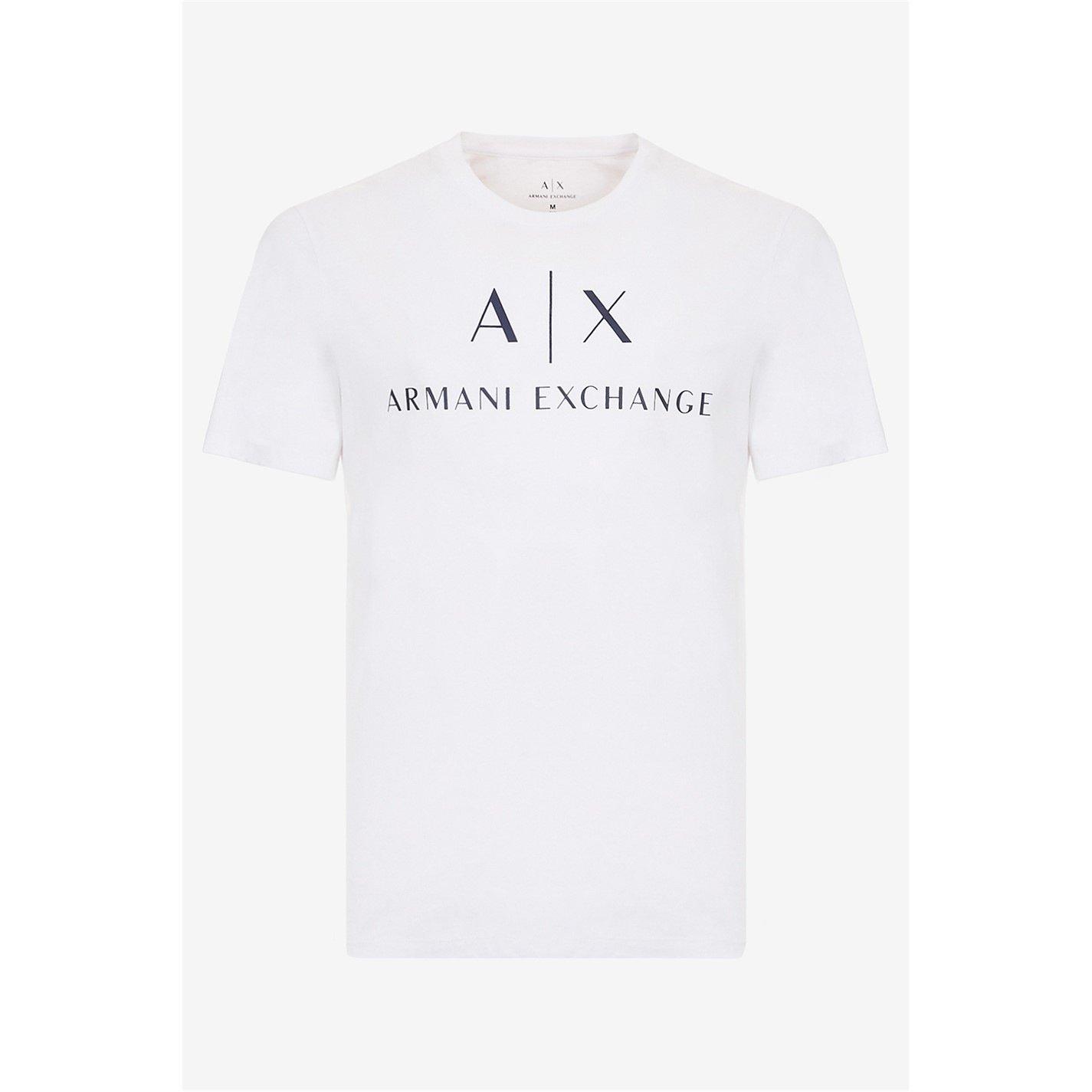 Armani Exchange Men's White 1100 Logo T-Shirt - XL