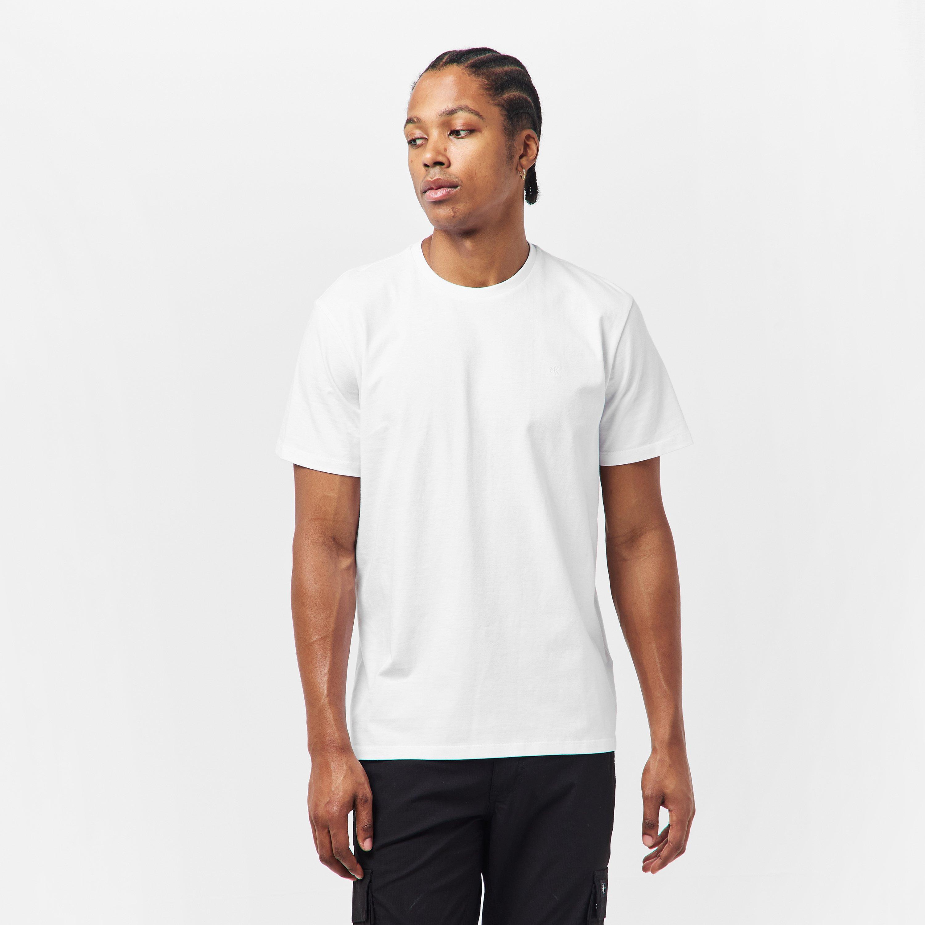 White YAF - Calvin Klein Jeans - Men's Short Sleeve Crew Neck T-Shirt - 3