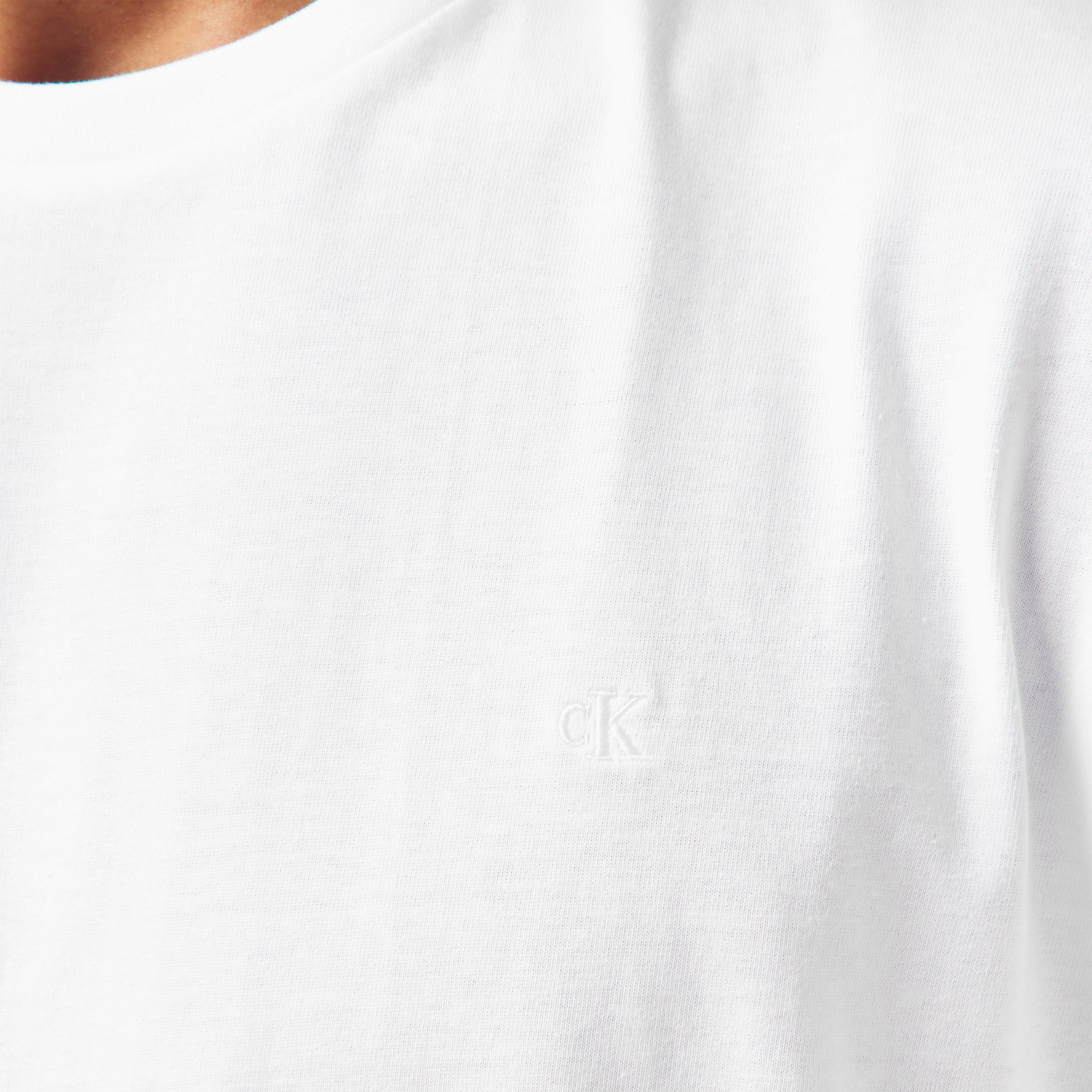White YAF - Calvin Klein Jeans - Men's Short Sleeve Crew Neck T-Shirt - 5
