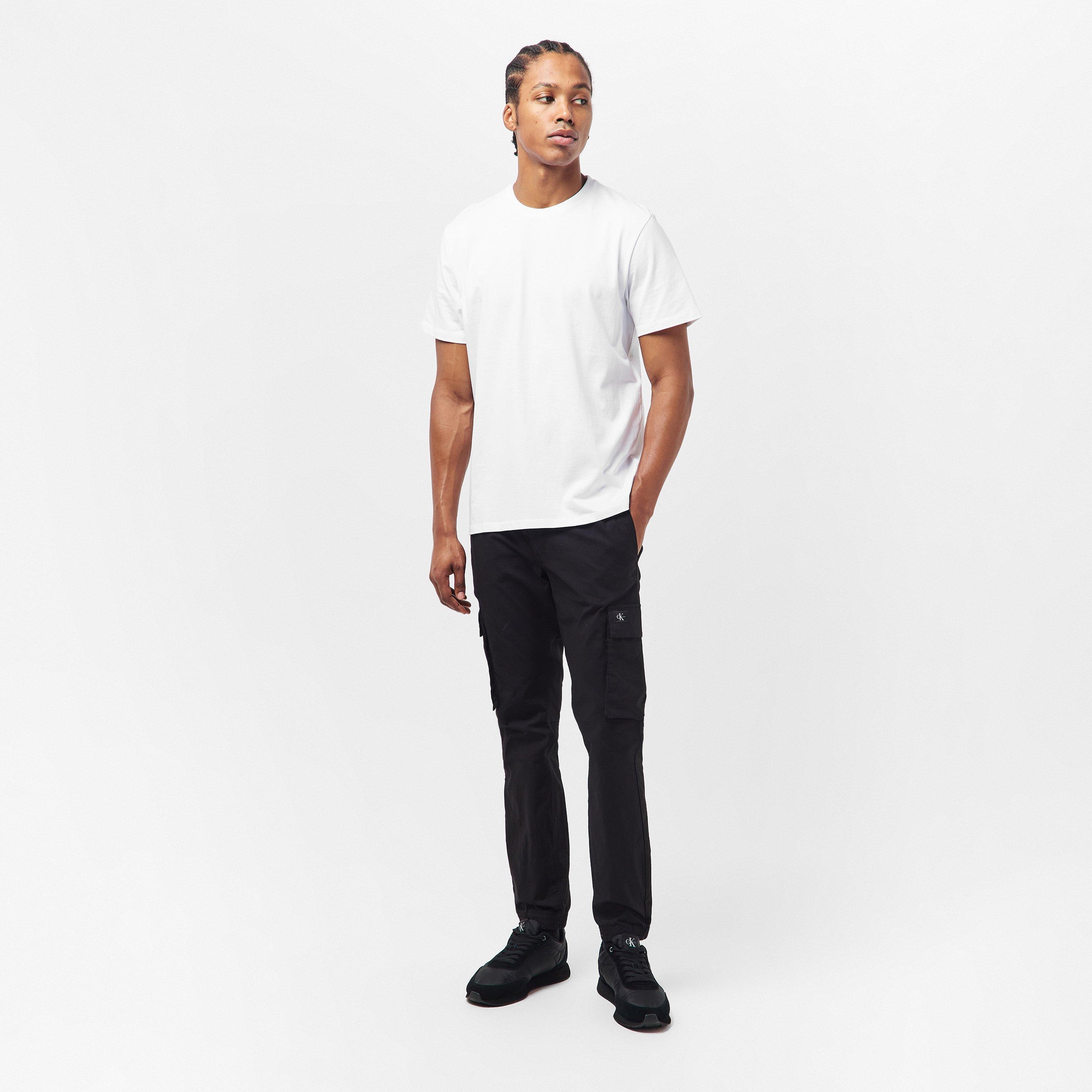 White YAF - Calvin Klein Jeans - Men's Short Sleeve Crew Neck T-Shirt - 6