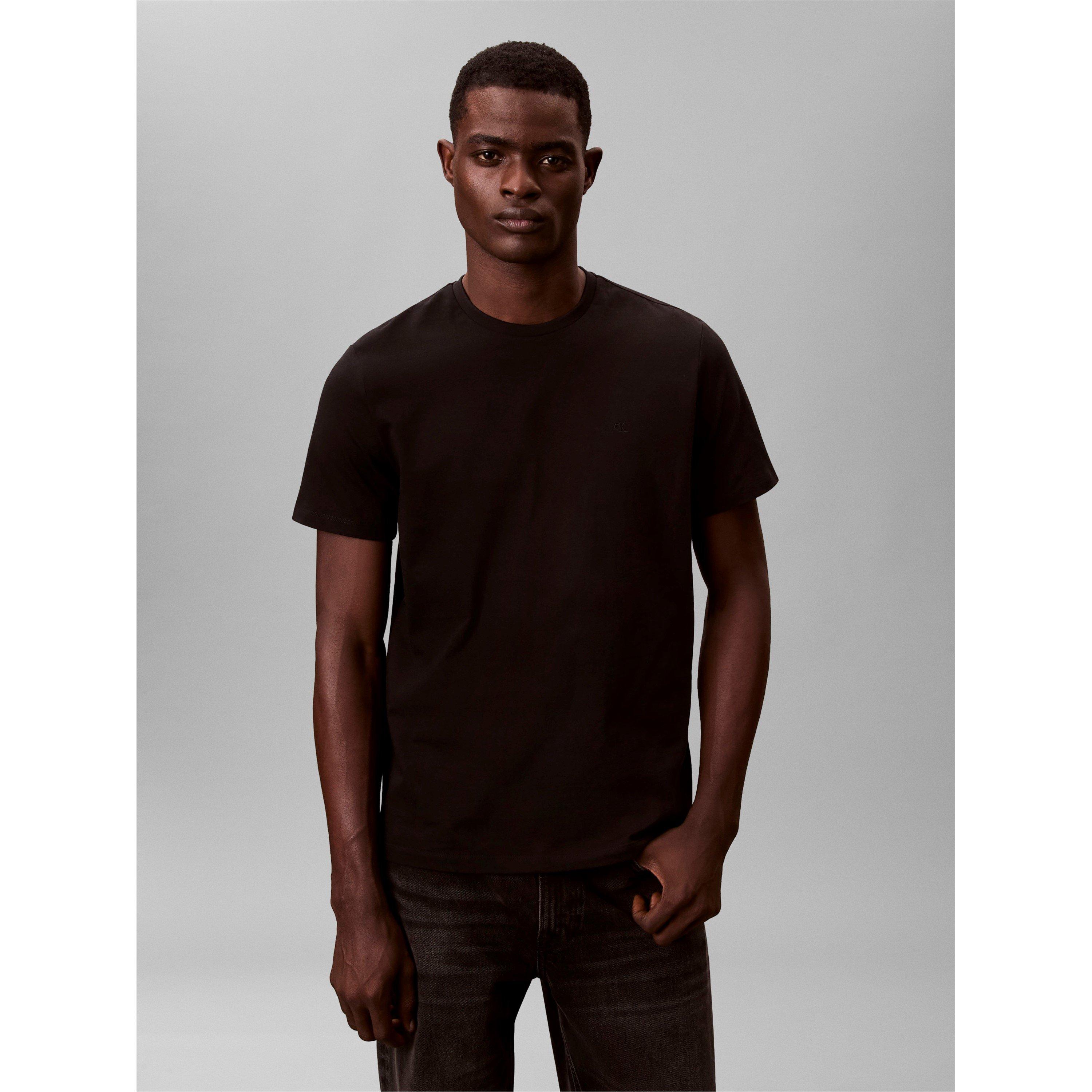 Black UB1 - Calvin Klein Jeans - Men's Short Sleeve Crew Neck T-Shirt - 1