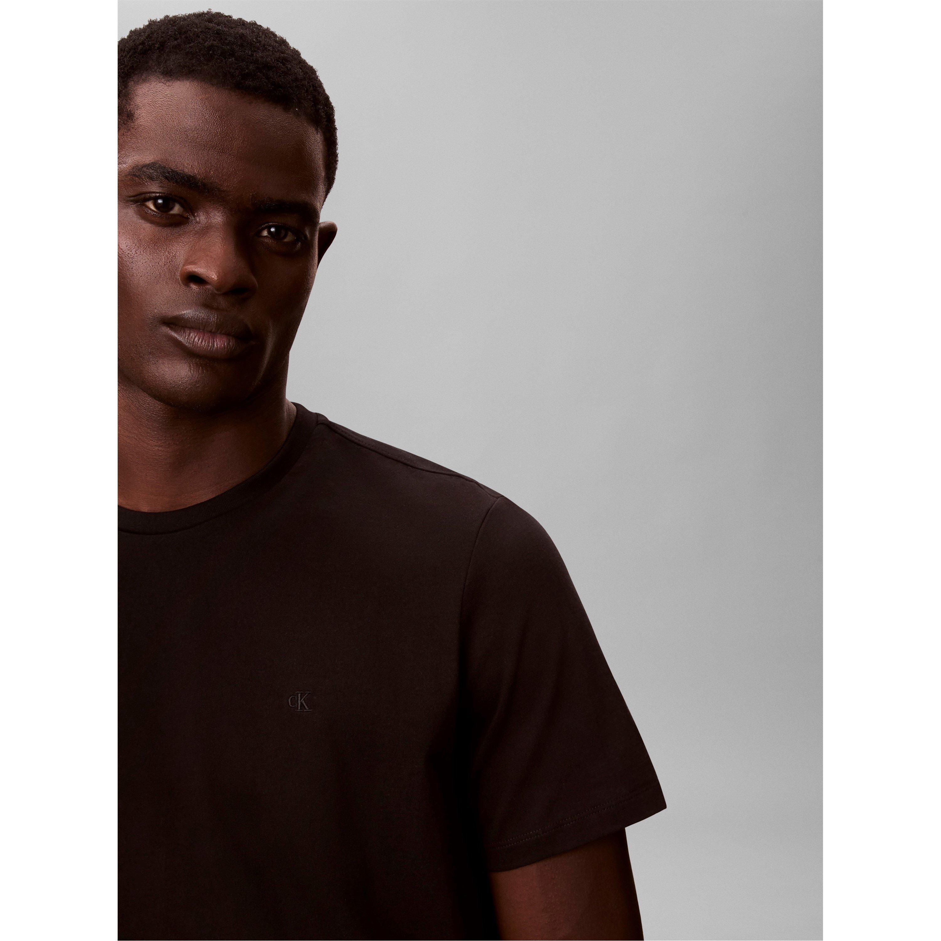 Black - Calvin Klein Jeans - Men's CKJ Short-Sleeve Crew Regular Fit T-Shirt - 2