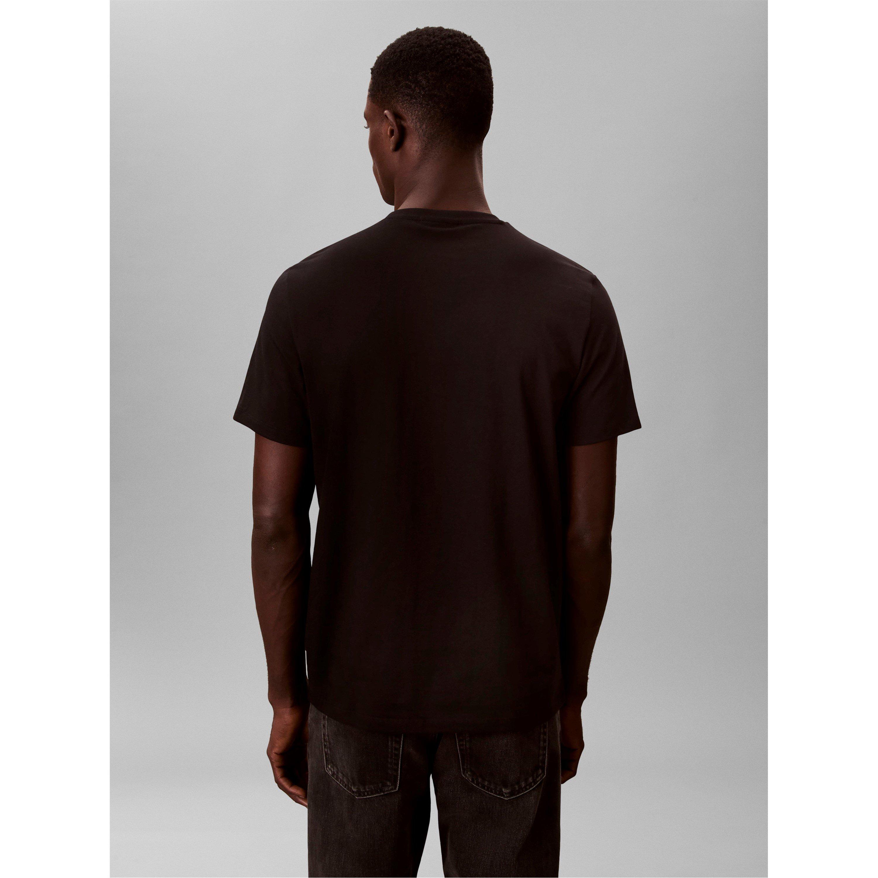 Black - Calvin Klein Jeans - Men's CKJ Short-Sleeve Crew Regular Fit T-Shirt - 5