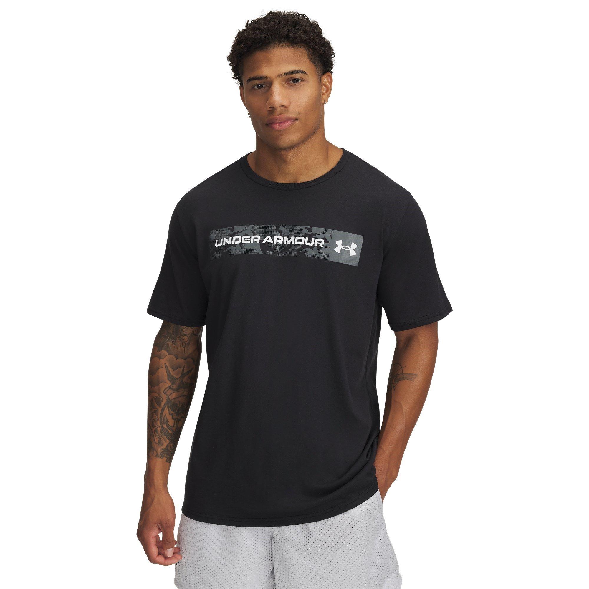 Black/Green - Under Armour - Men's Camo Short Sleeve T-Shirt - 1
