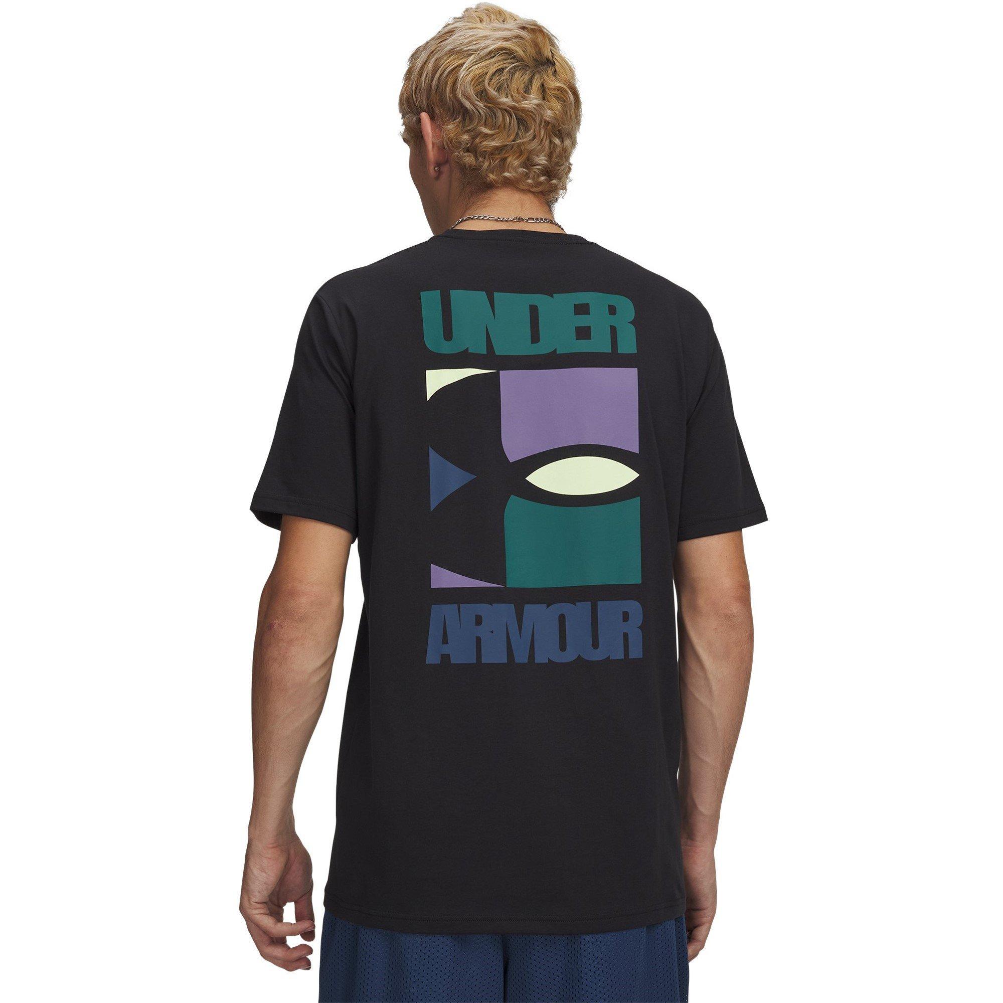 Schwarz/Lila - Under Armour - UA Block Logo SS Sn09 - 2