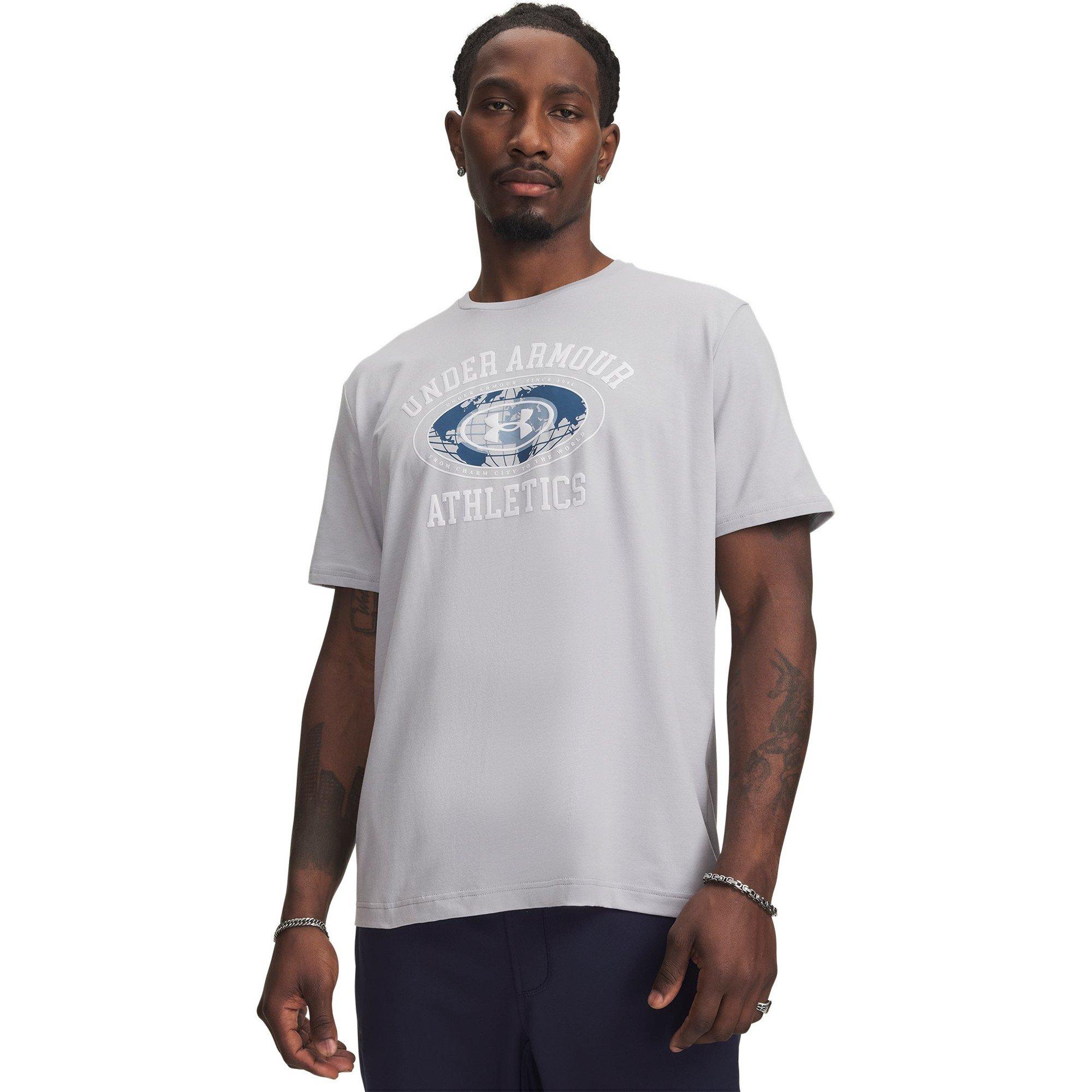 Under Armour Men's T-Shirt - Mod Gray/White - M
