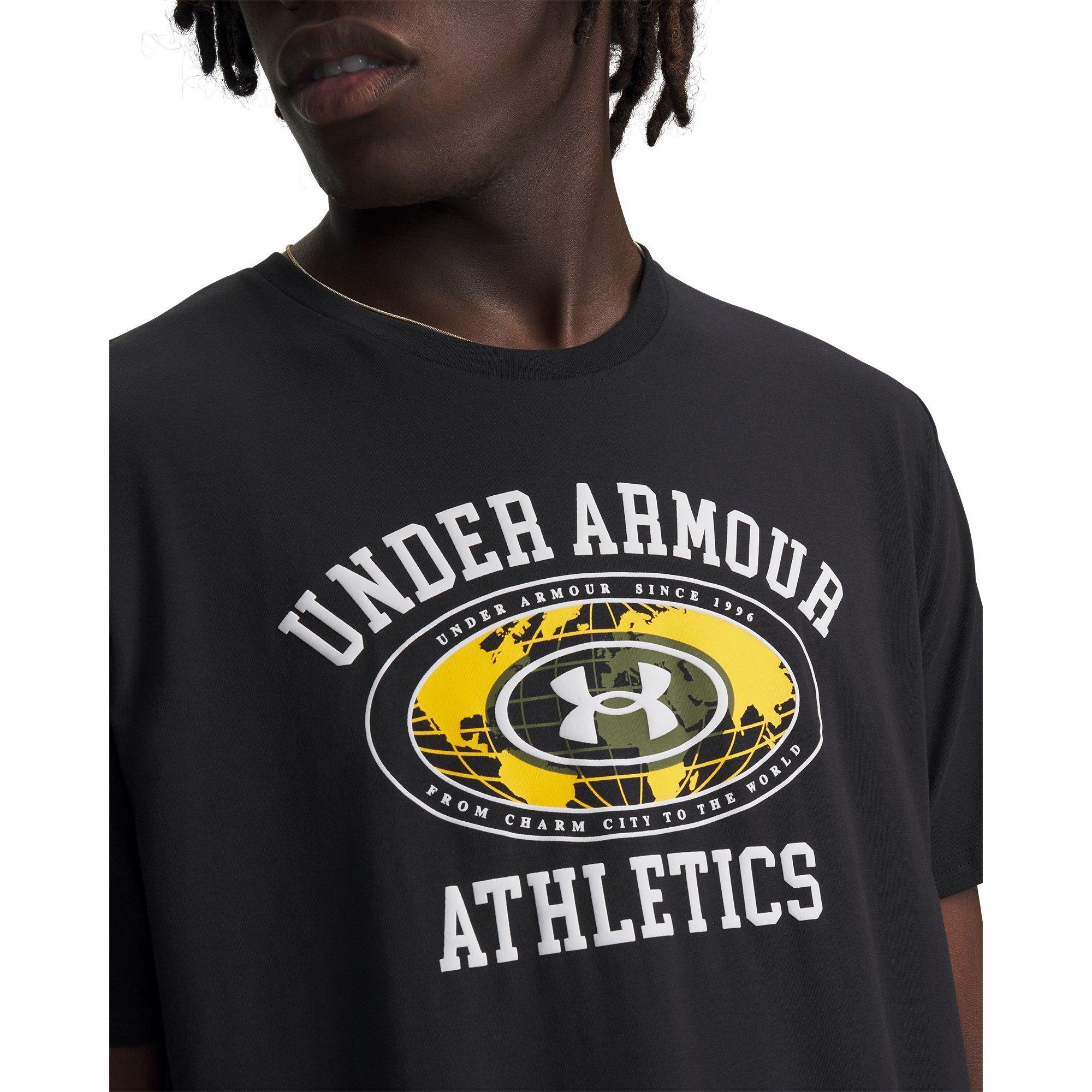 Black/White - Under Armour - UA SS Armor Globe T Sn63 - 3