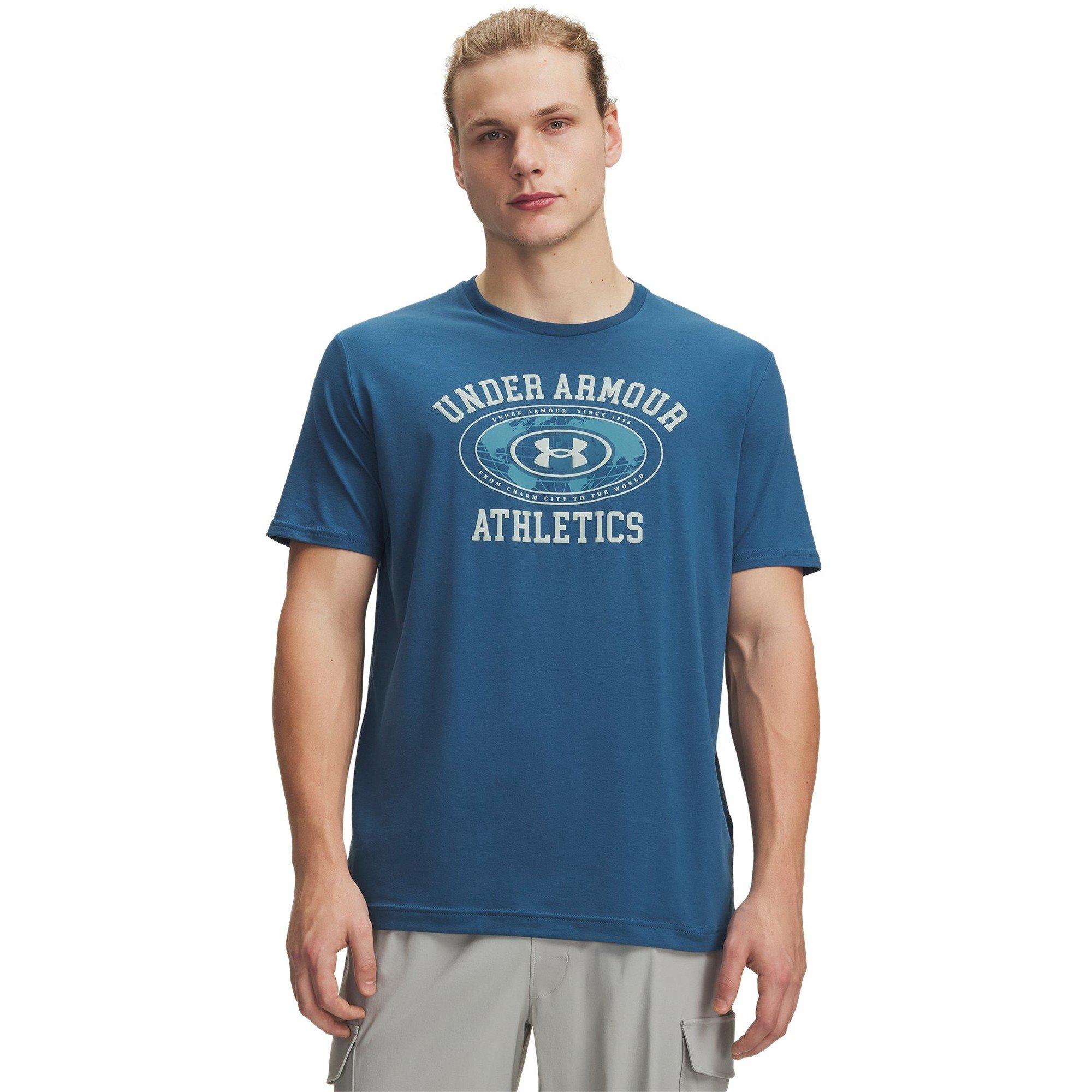 Under Armour Men's T-Shirt - Blue/Green - XL