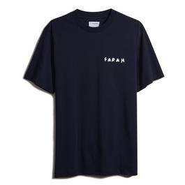 Farah Diesel panelled graphic-print T-shirt Schwarz