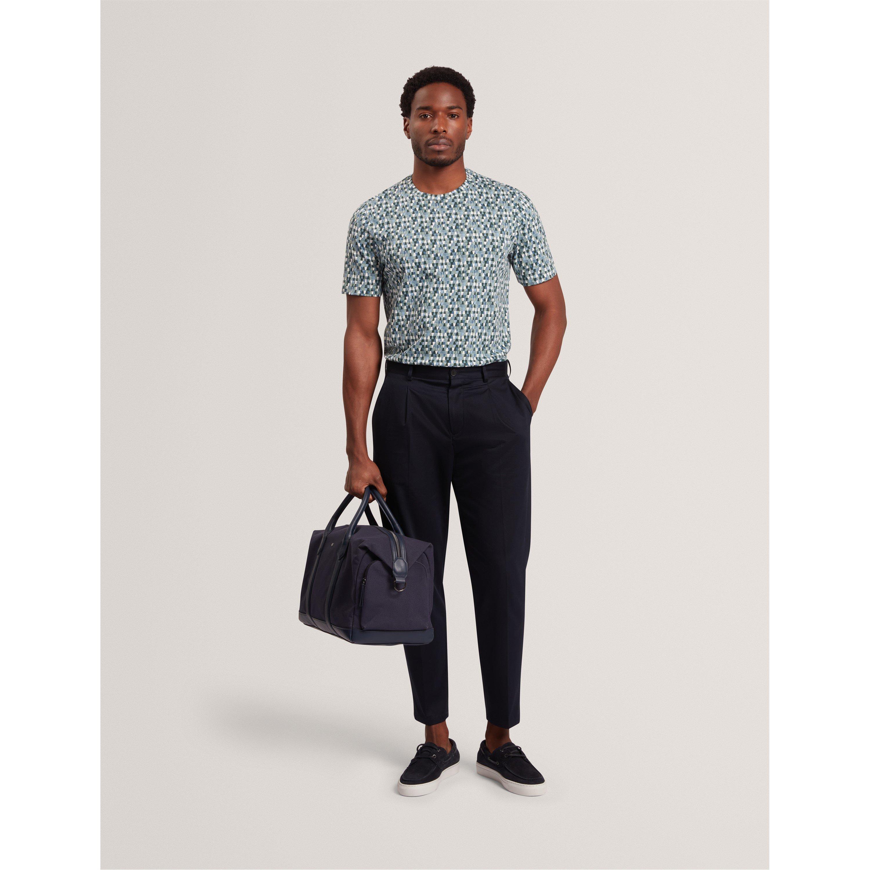 Sky-Blue - Ted Baker - Ted SS TriGeo Tee Sn62 - 5