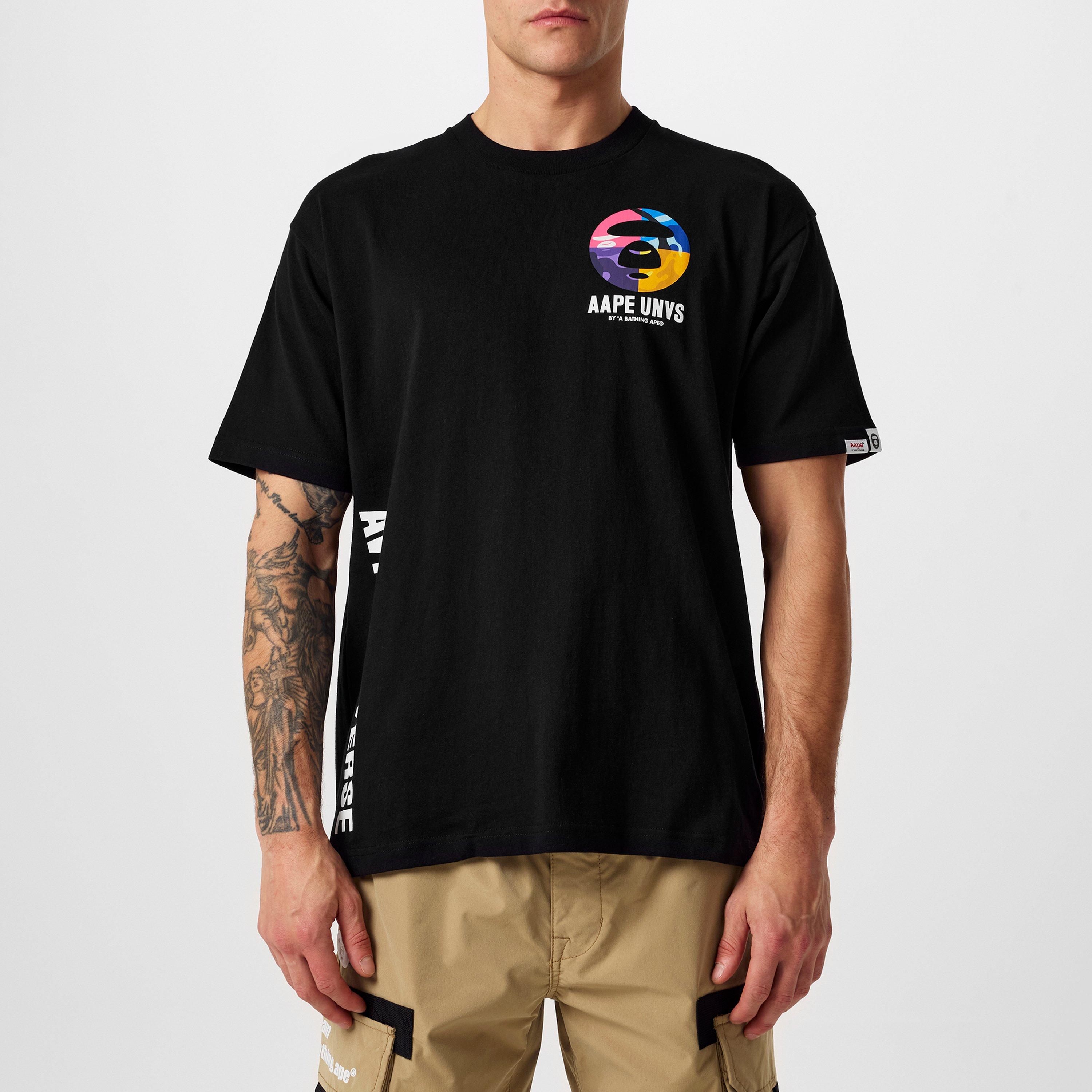 Black BKX - AAPE - Universe Bones T-Shirt - 3