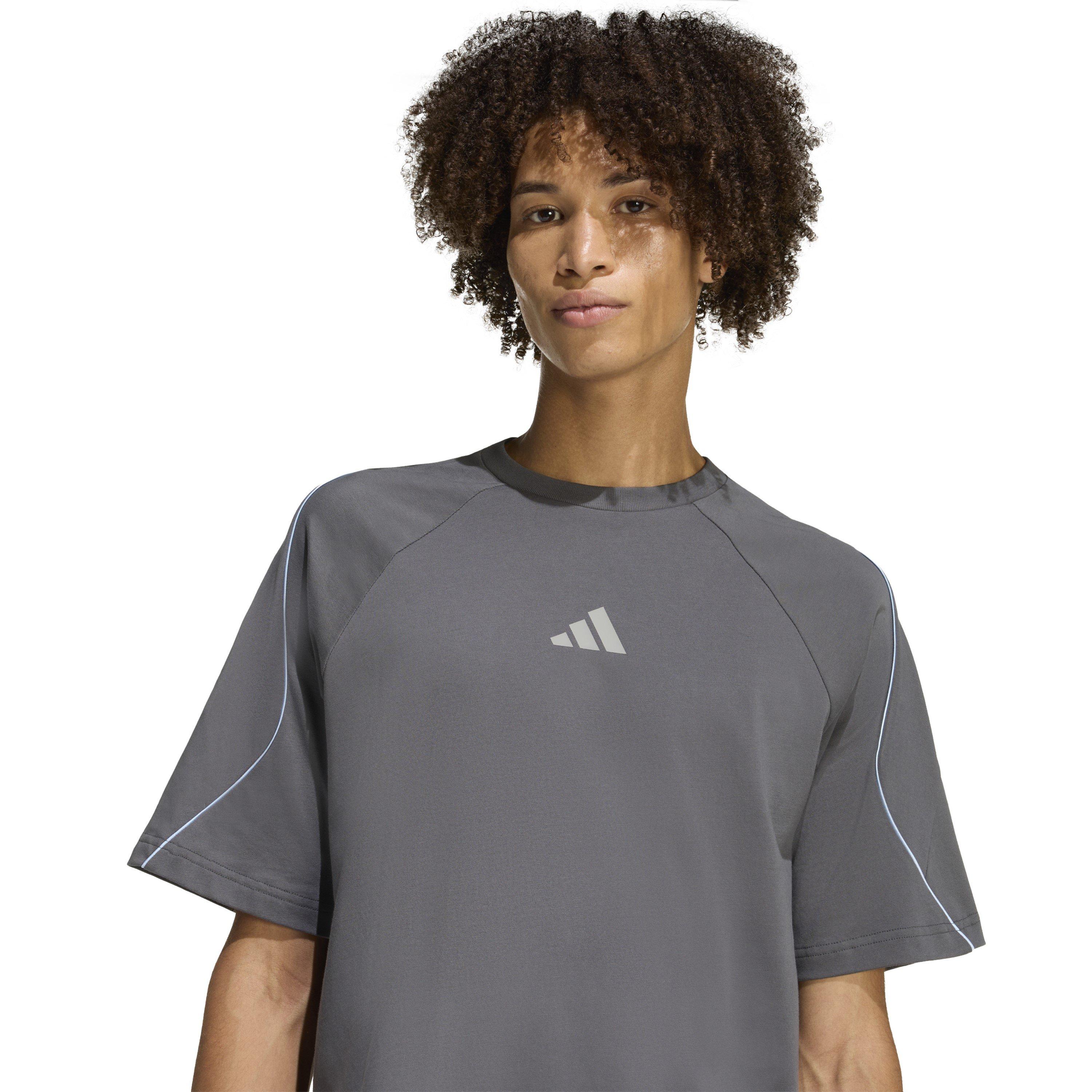 Grey/Blue - adidas - Men's T-Shirt - 4