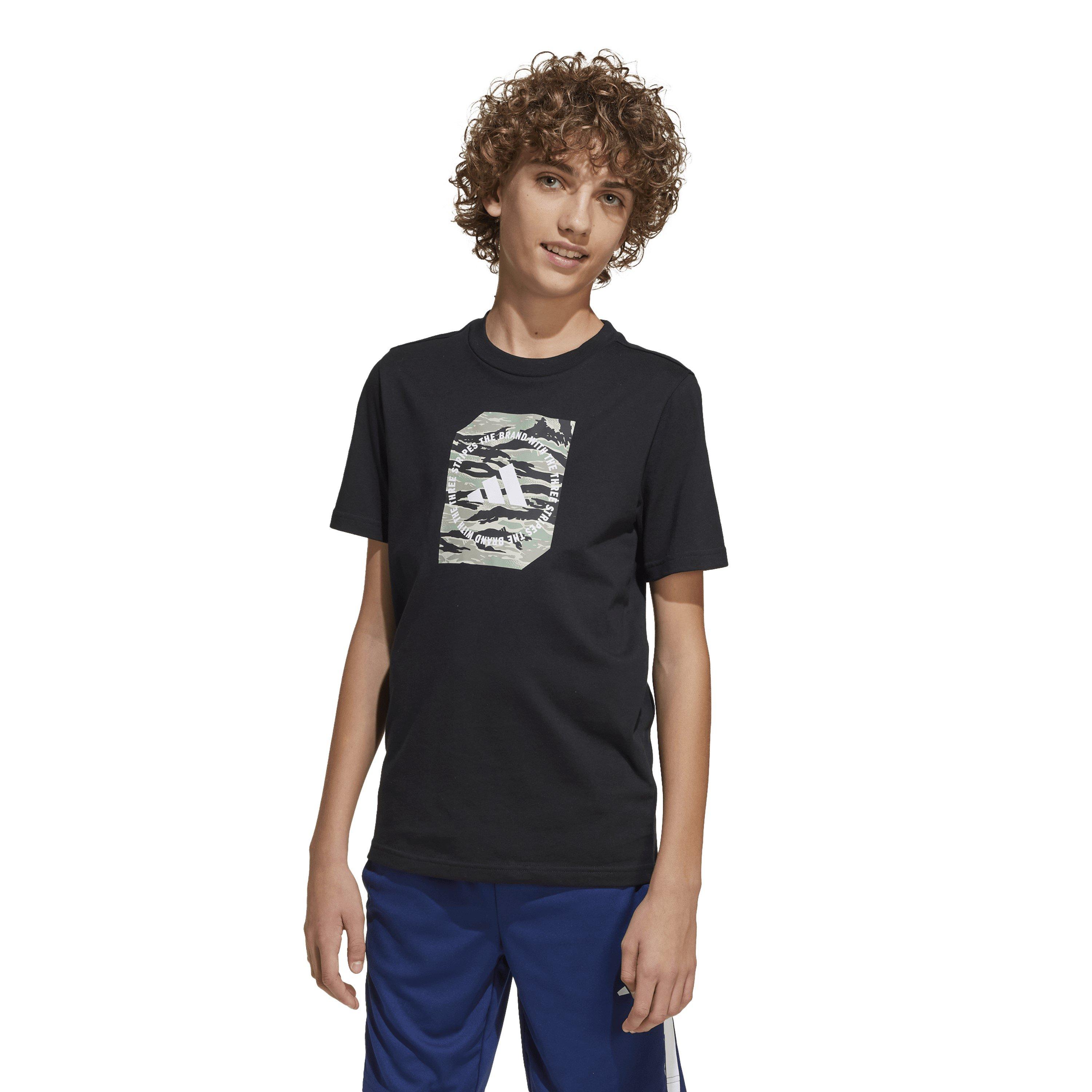 Zwart/Wit/Grijs - adidas - Logo T Shirt Junior - 2
