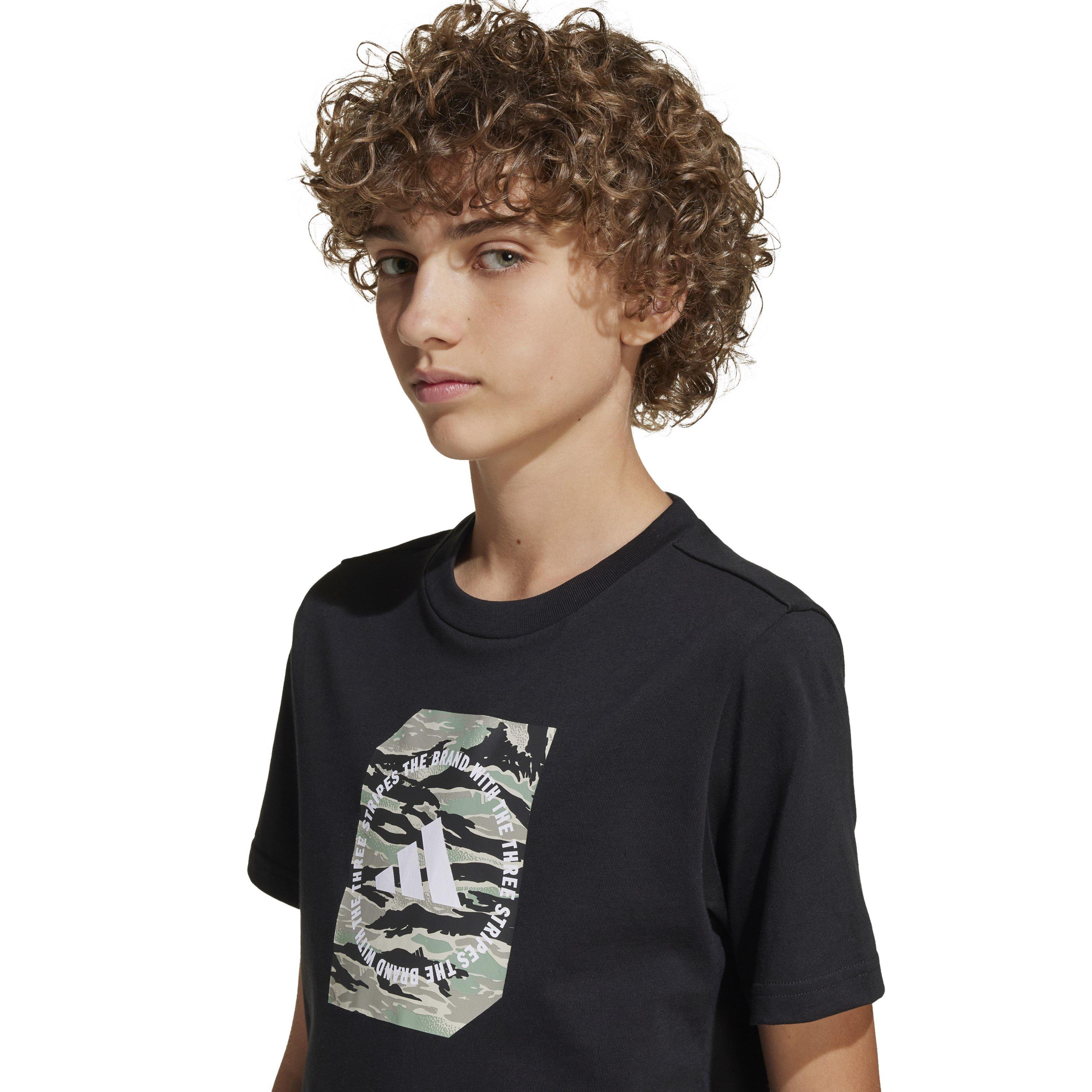 Zwart/Wit/Grijs - adidas - Logo T Shirt Junior - 5