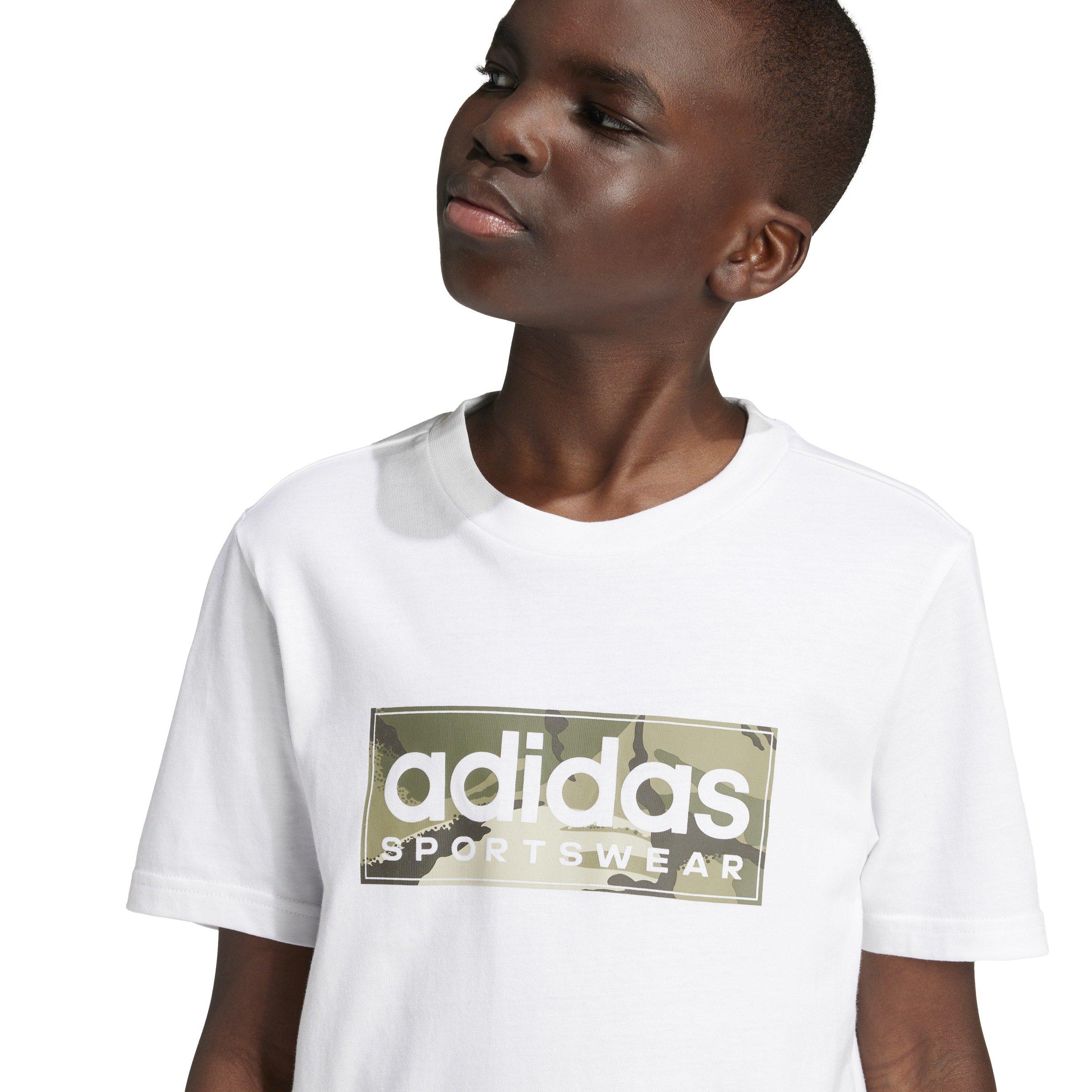 Fejlfarve/Khaki/Grå - adidas - Logo T Shirt Junior - 3