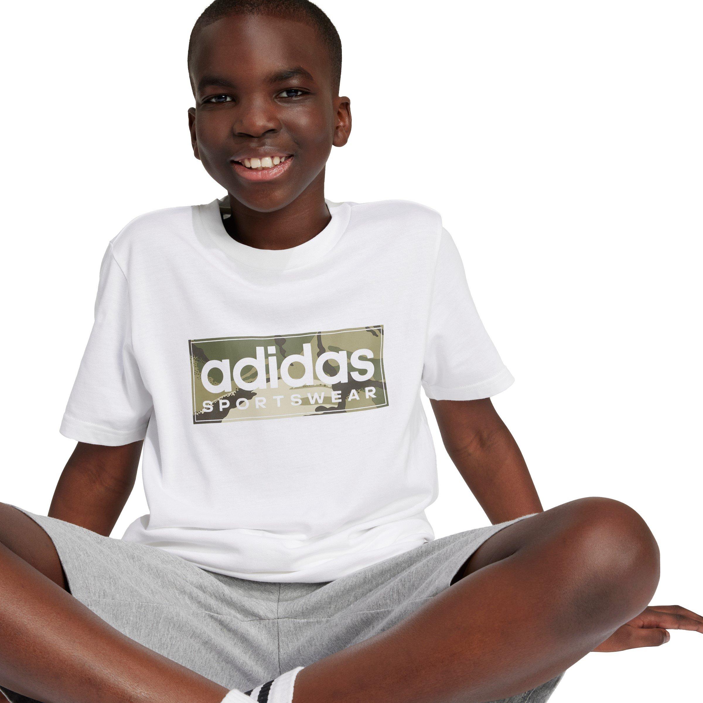 Fejlfarve/Khaki/Grå - adidas - Logo T Shirt Junior - 5
