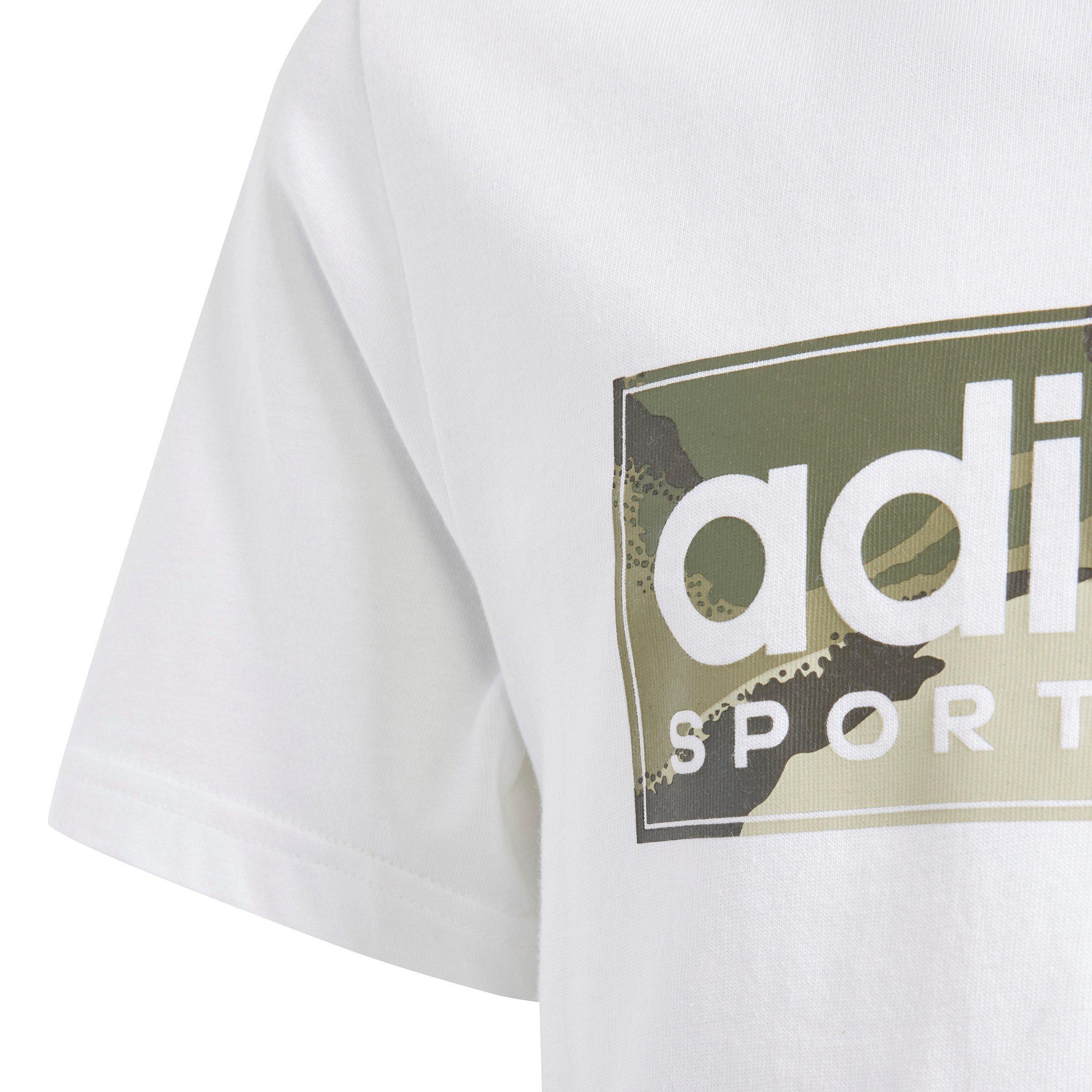 Fejlfarve/Khaki/Grå - adidas - Logo T Shirt Junior - 6