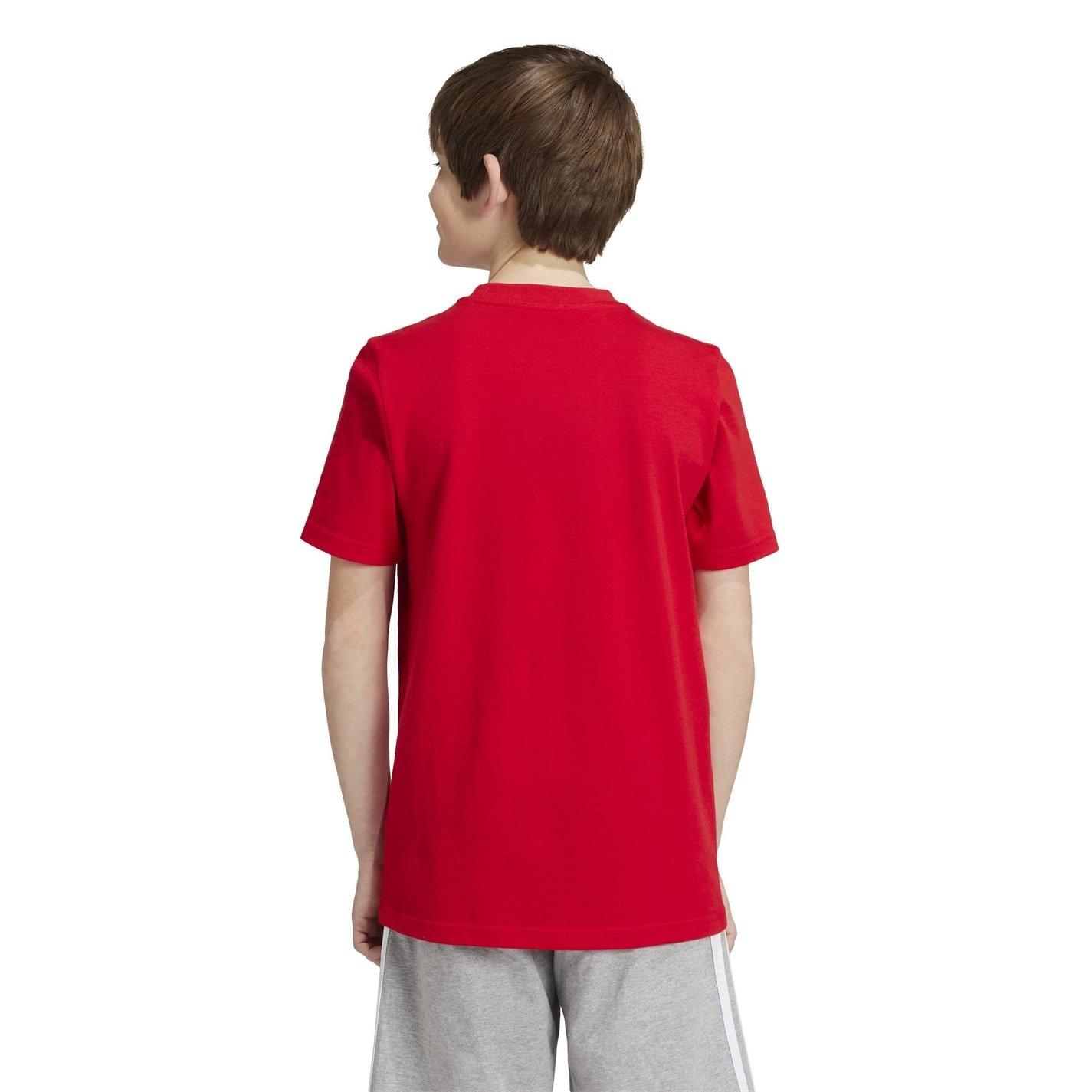 Red/LtGrey 09 - adidas - Logo T Shirt Junior - 4