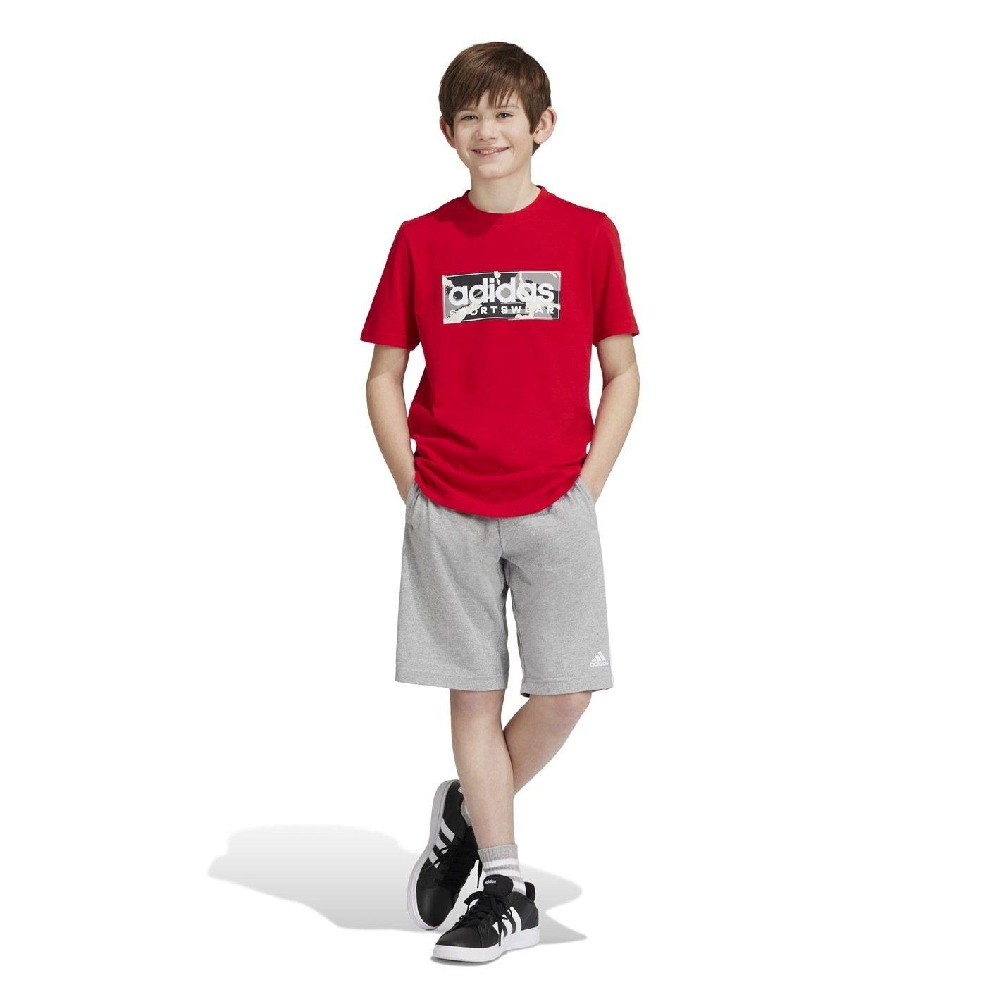 Red/LtGrey 09 - adidas - Logo T Shirt Junior - 5
