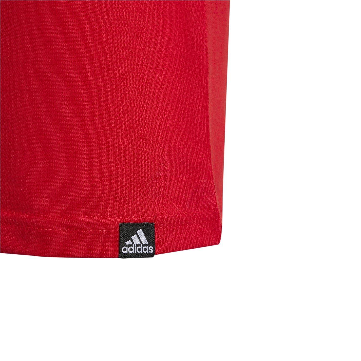 Red/LtGrey 09 - adidas - Logo T Shirt Junior - 6