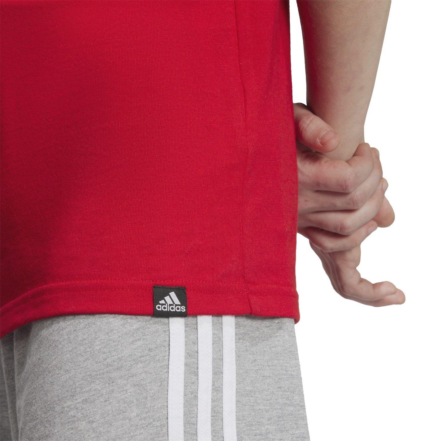 Red/LtGrey 09 - adidas - Logo T Shirt Junior - 10