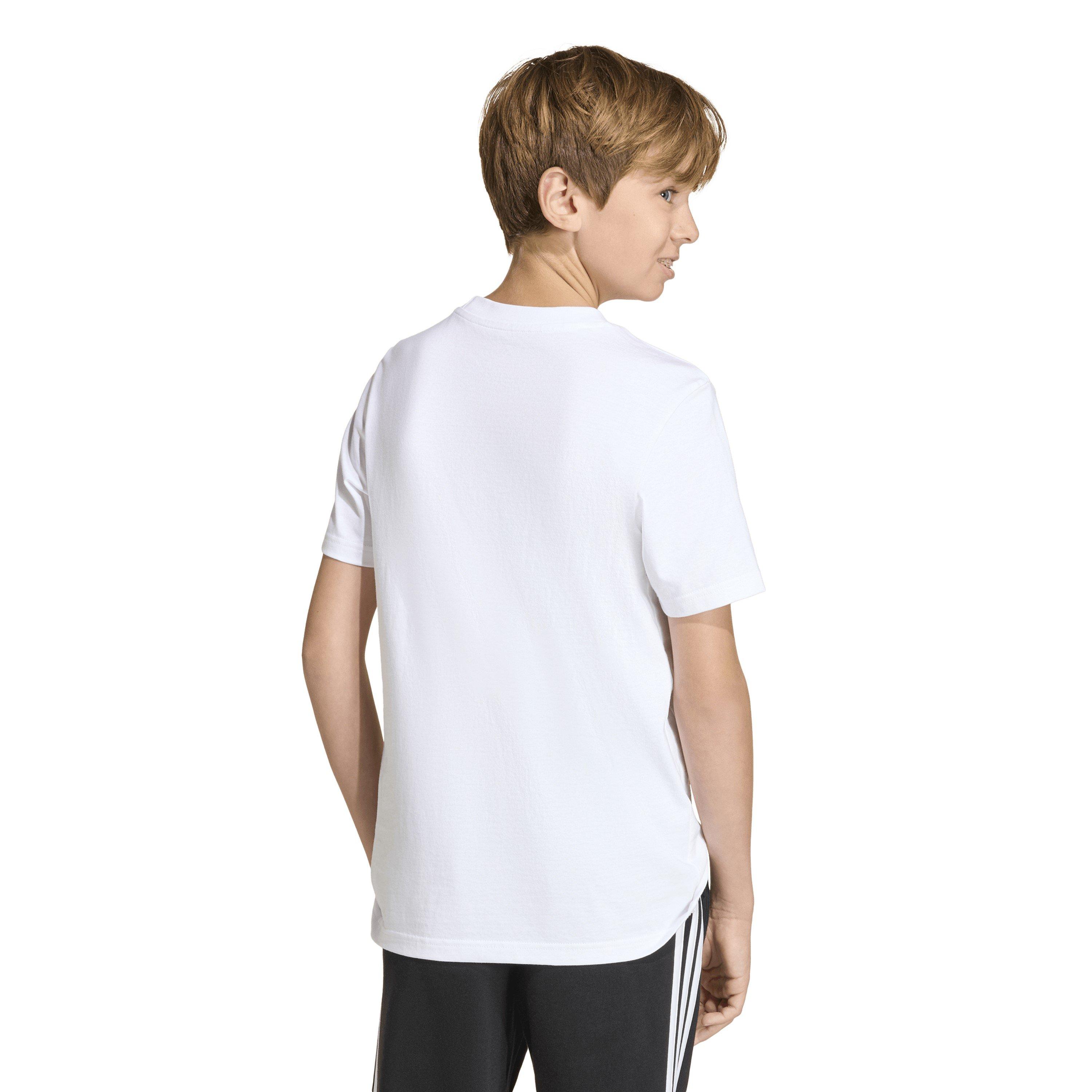 White - adidas - Logo T Shirt Junior - 5