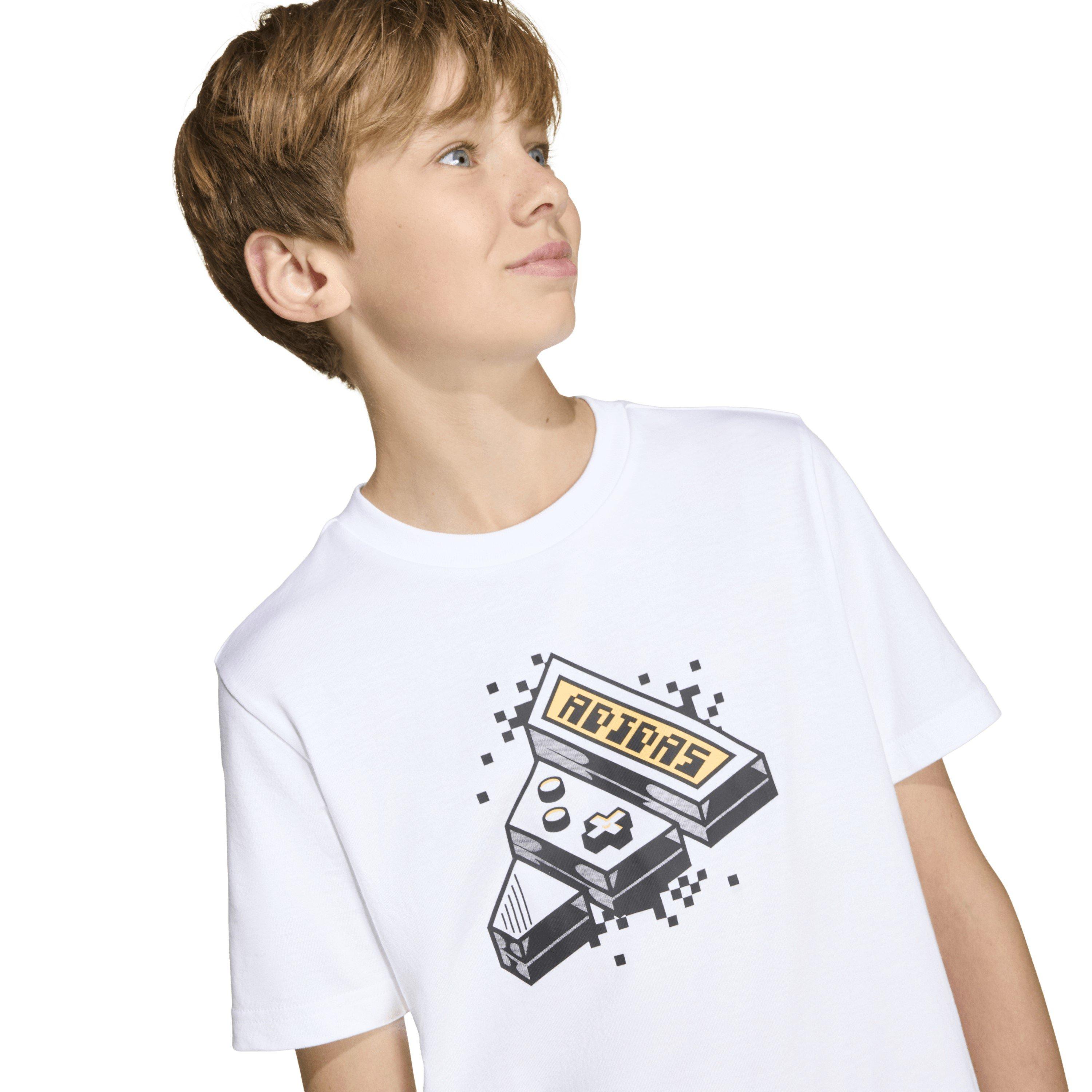 White - adidas - Logo T Shirt Junior - 6