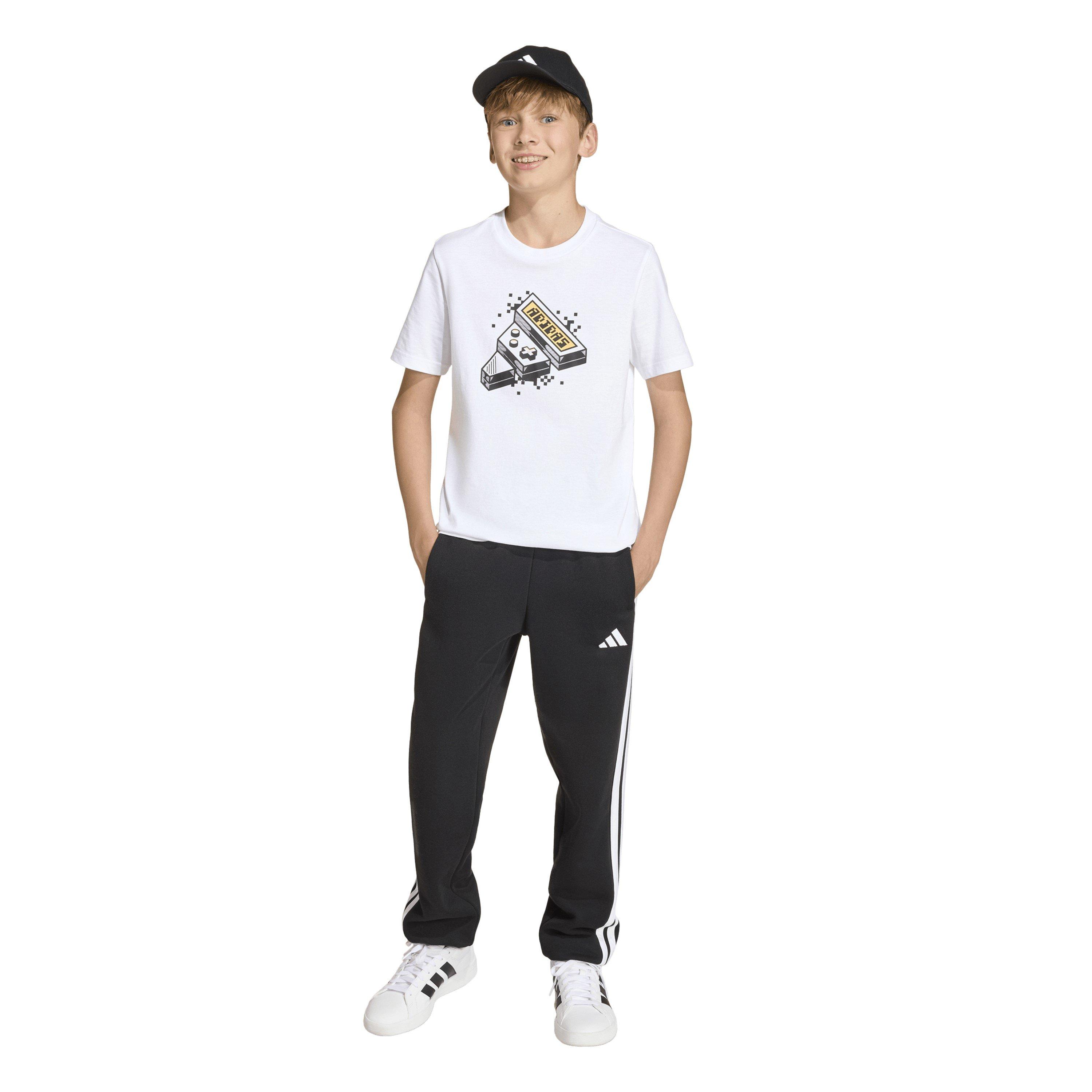 White - adidas - Logo T Shirt Junior - 7