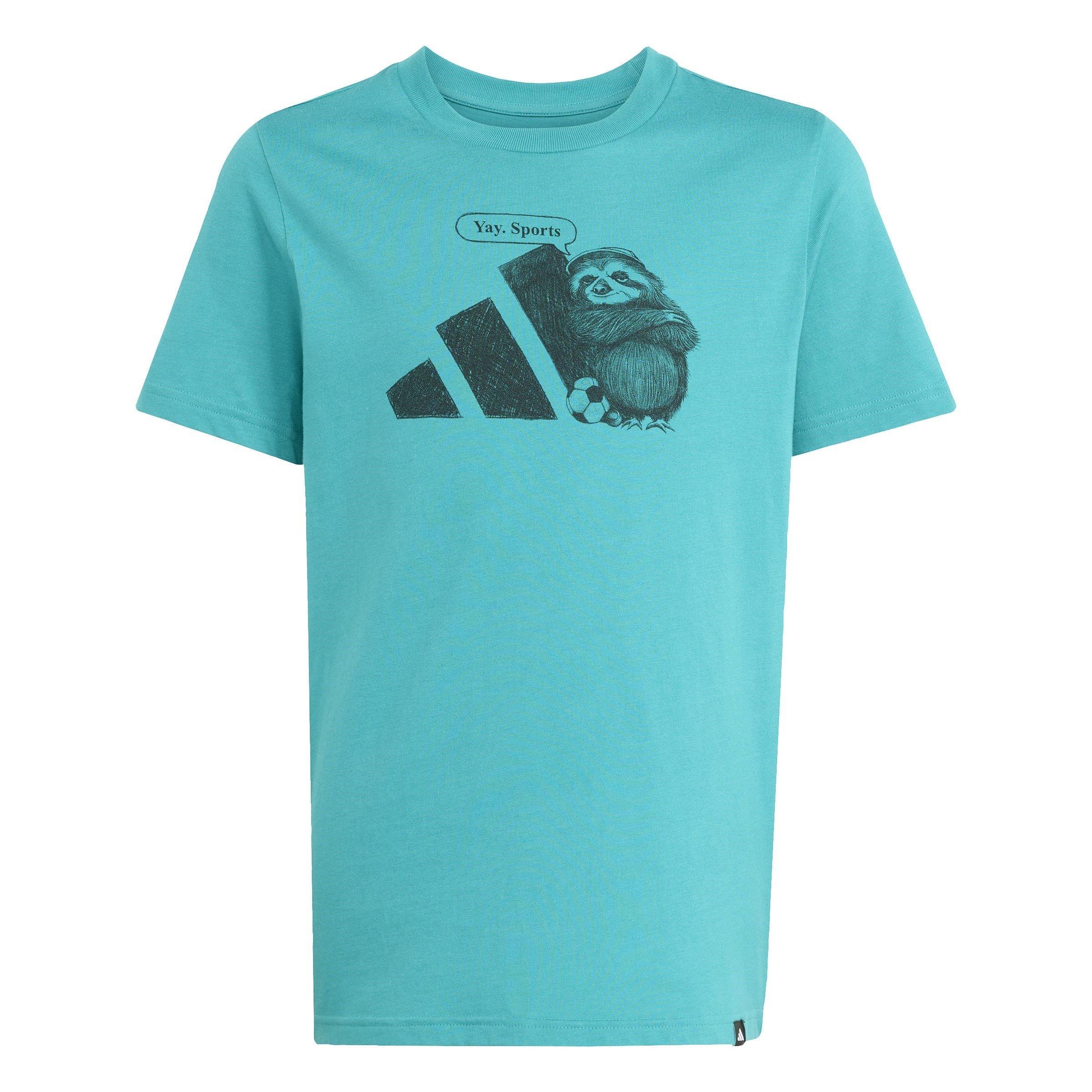Adidas  Kids Logo T Shirt Junior - Teal - 13 Years