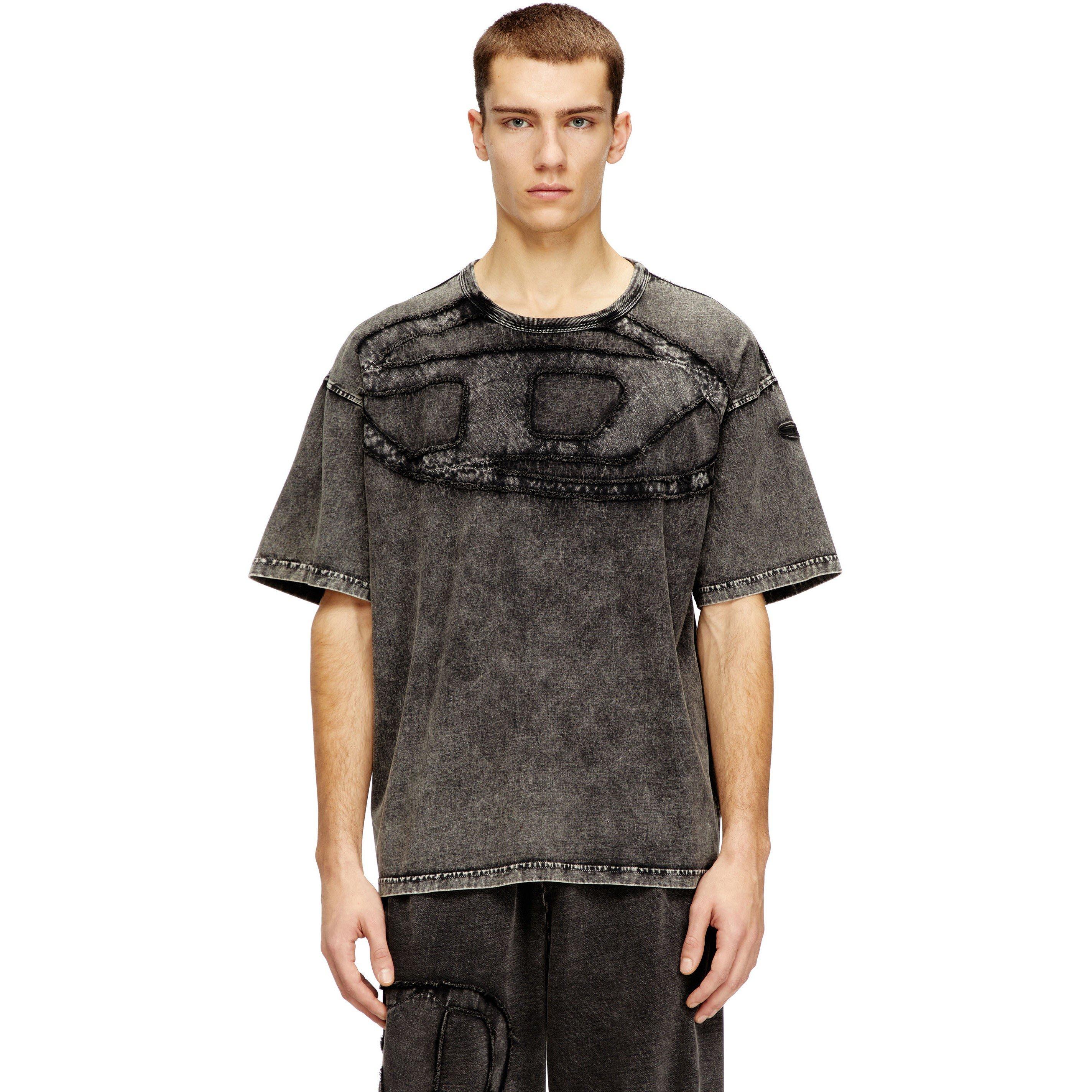 Grey - Diesel - Men's Oversized T-Shirt - 1