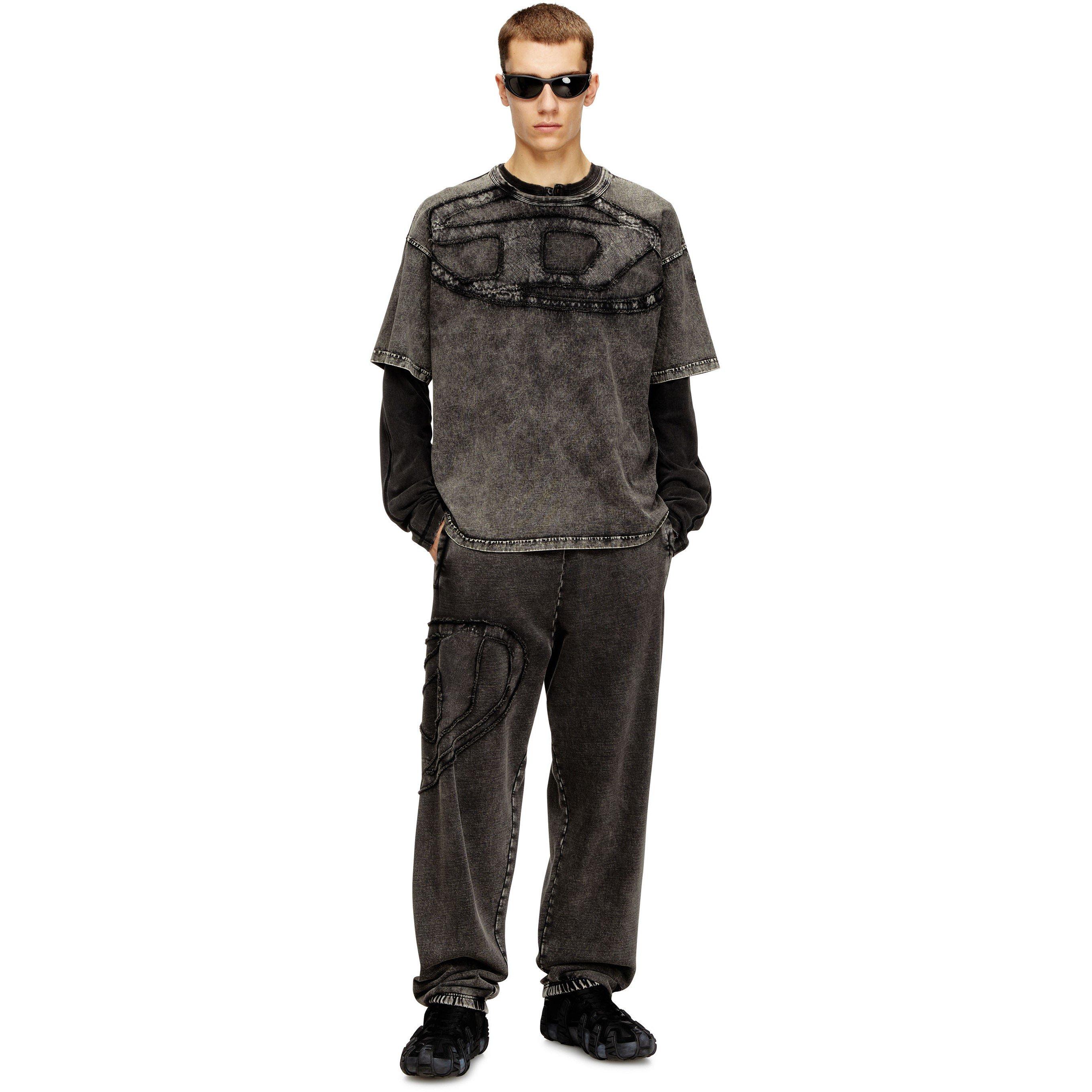 Grey - Diesel - Men's Oversized T-Shirt - 3
