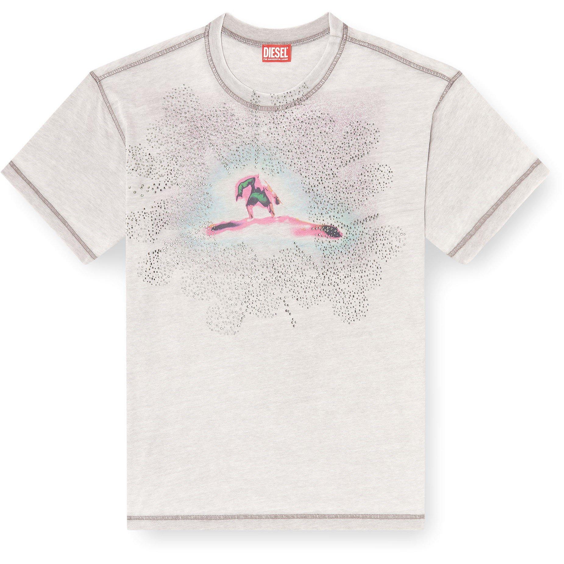 Grey - Diesel - Men's T-Shirt - 1