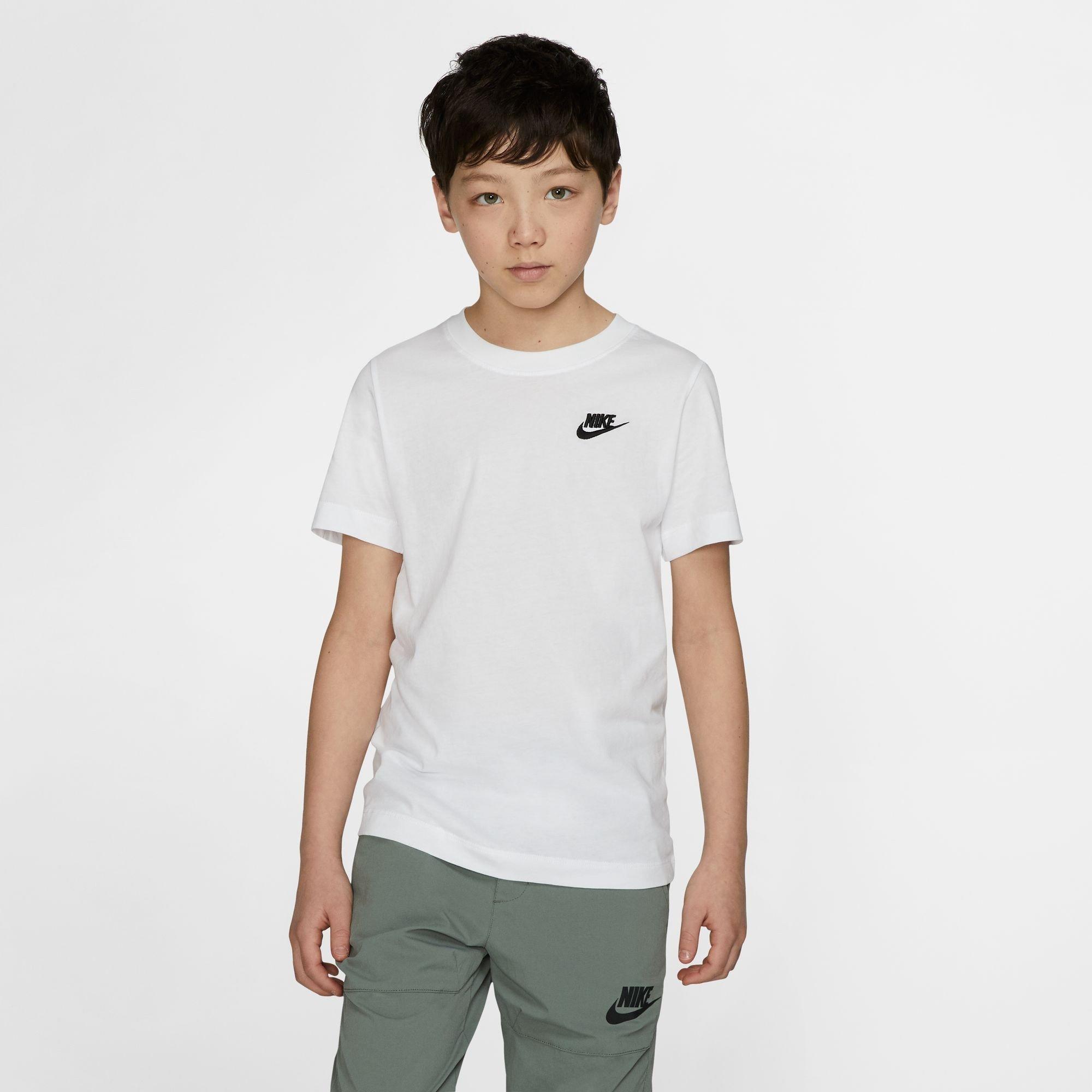White - Nike - Futura T Shirt Junior Boys - 3