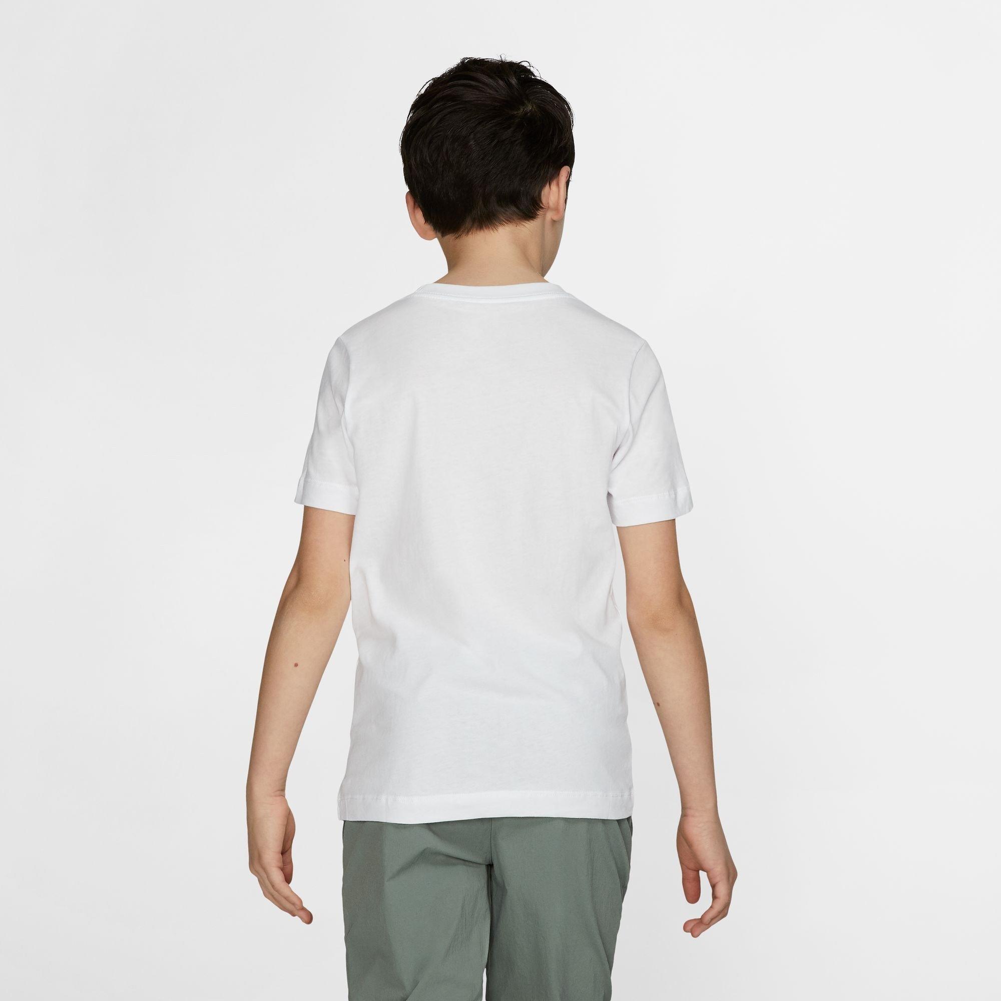 White - Nike - Futura T Shirt Junior Boys - 4