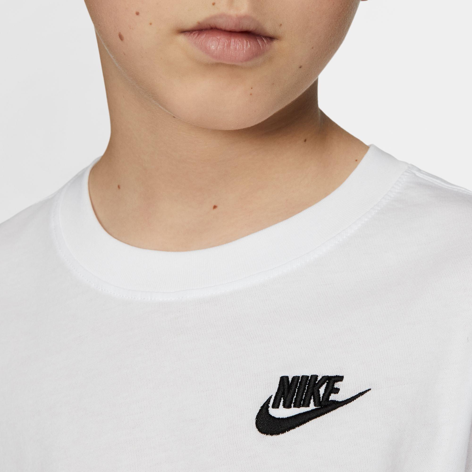 White - Nike - Futura T Shirt Junior Boys - 5