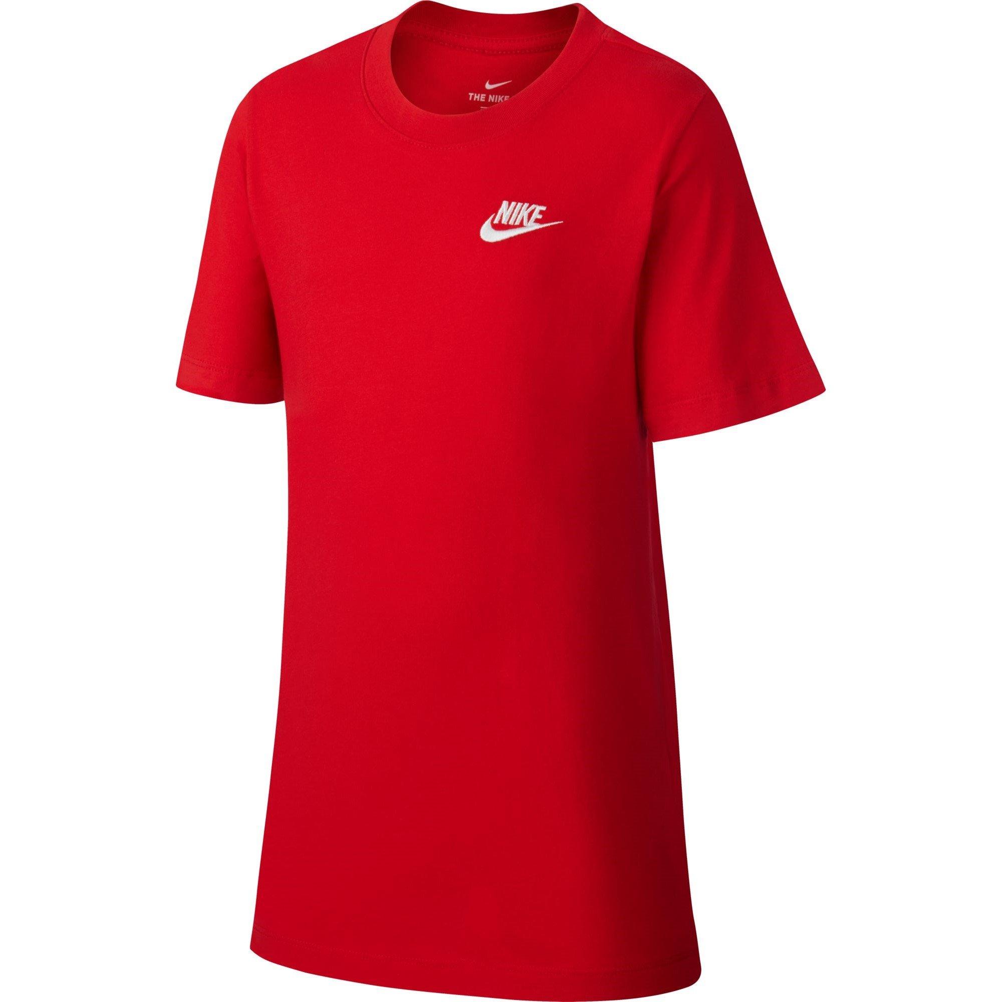 Nike Boys Futura T Shirt Junior - Red/White - 11-12 Yrs