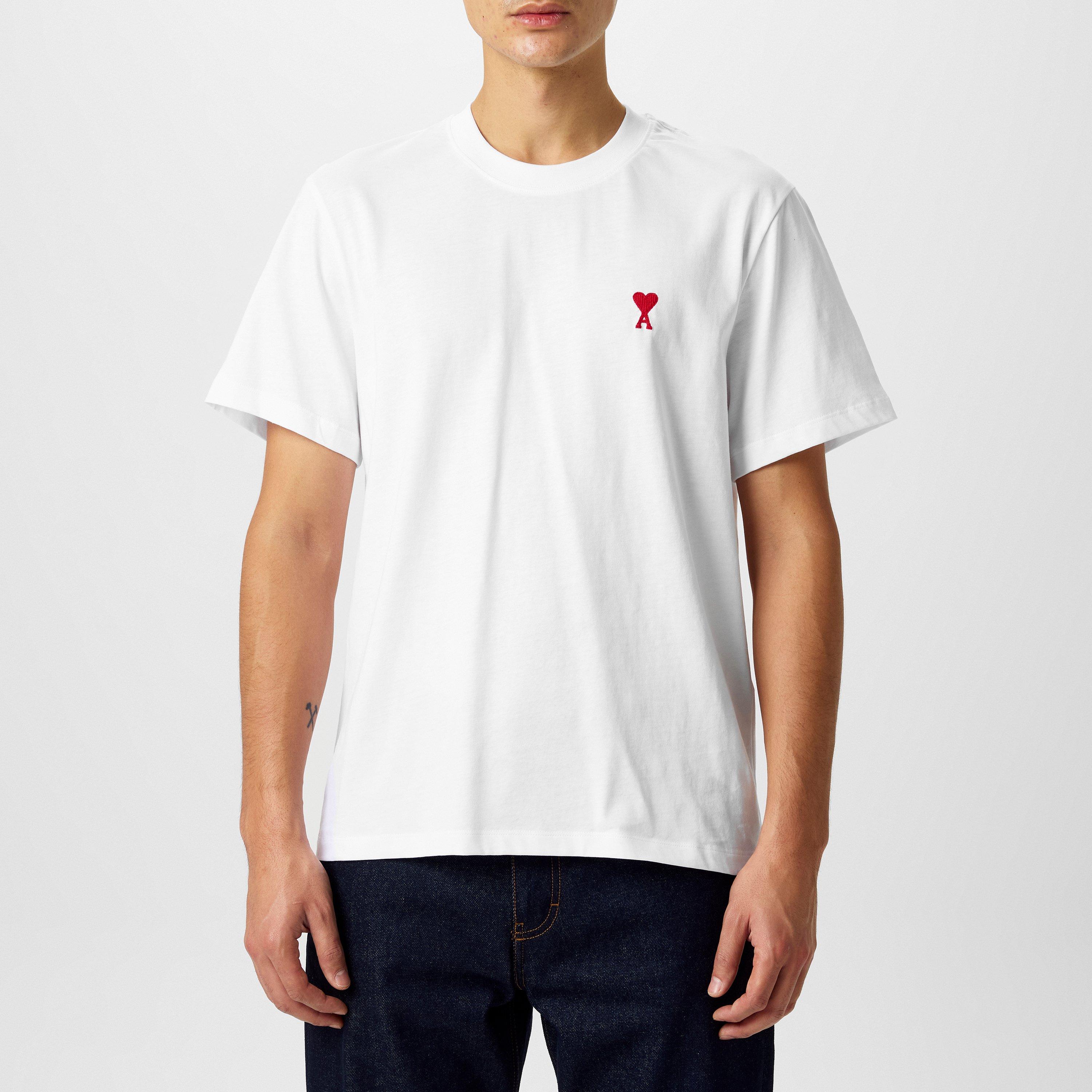 White/100 - Ami Paris - Ami De Coeur T-Shirt - 3