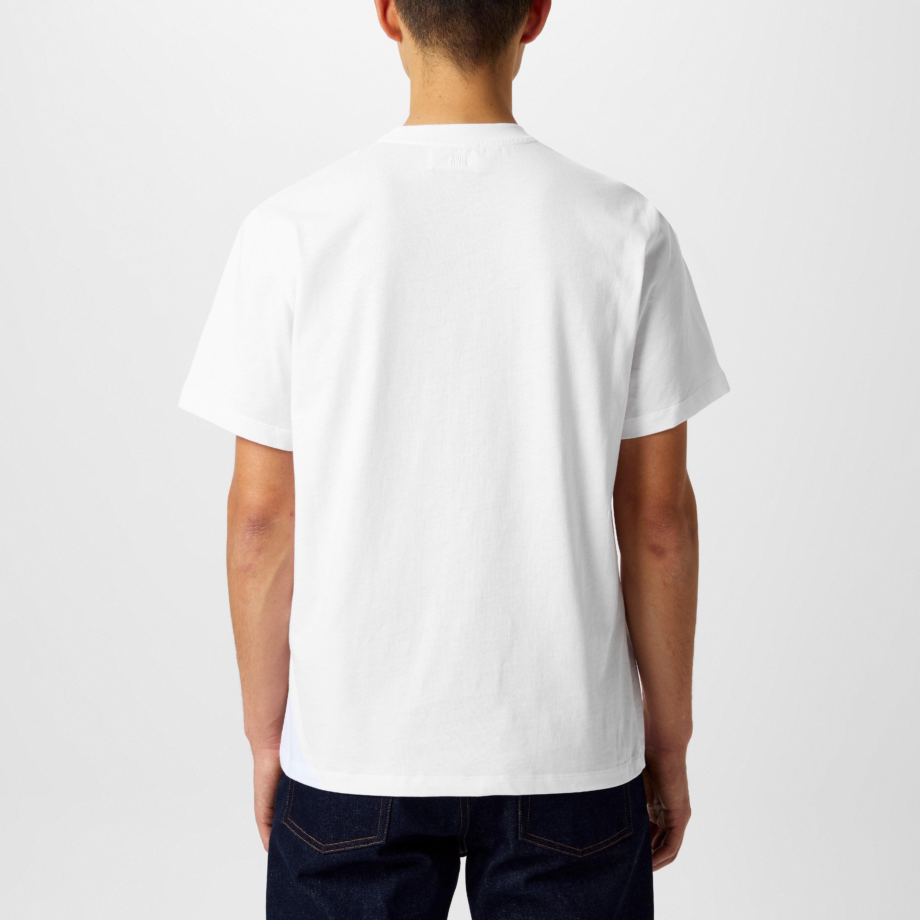 White/100 - Ami Paris - Ami De Coeur T-Shirt - 4